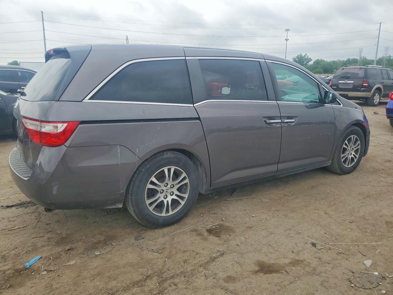 2012 Honda Odyssey Ex Gray vin: 5FNRL5H44CB093582