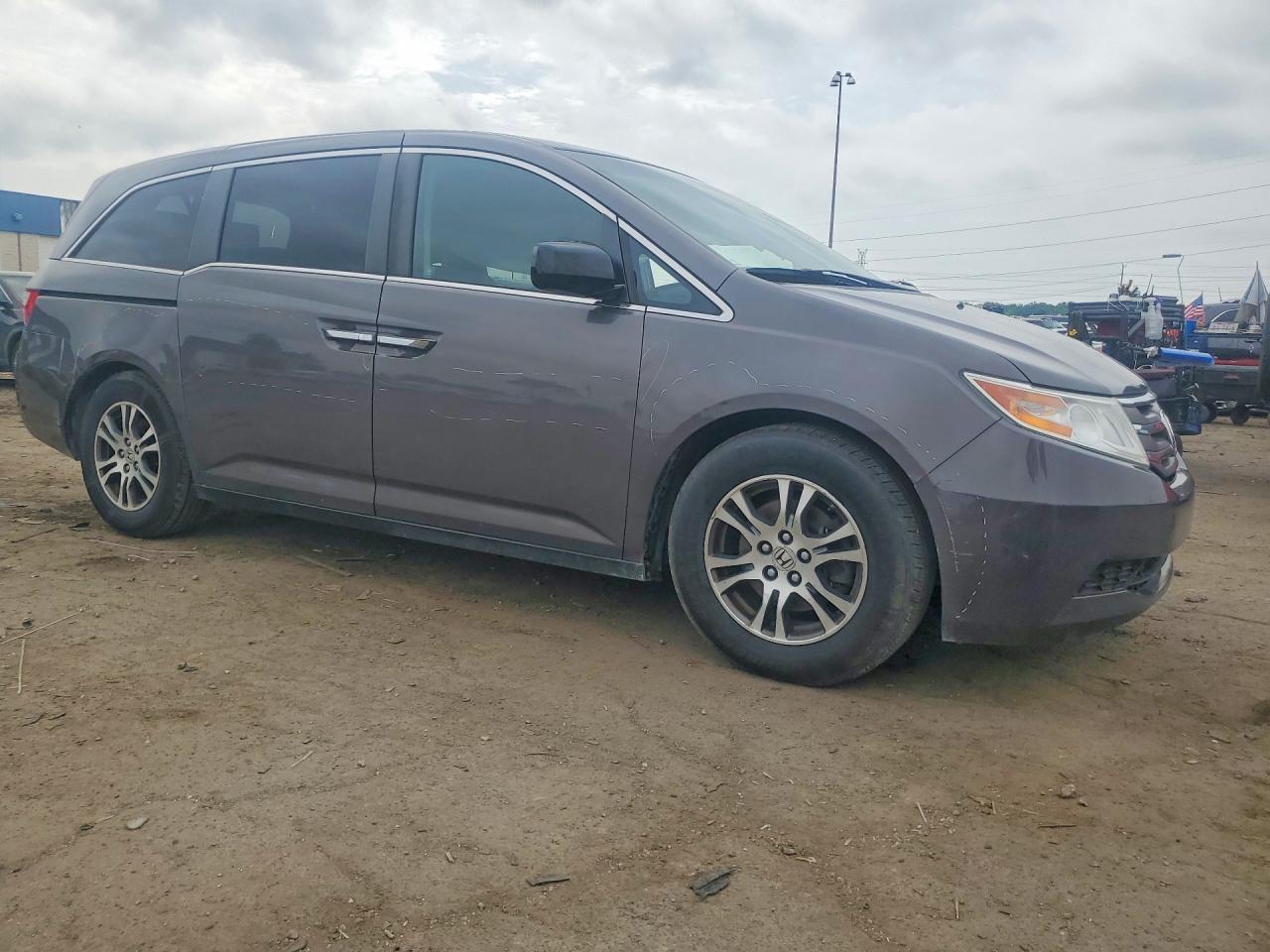 2012 Honda Odyssey Ex Gray vin: 5FNRL5H44CB093582
