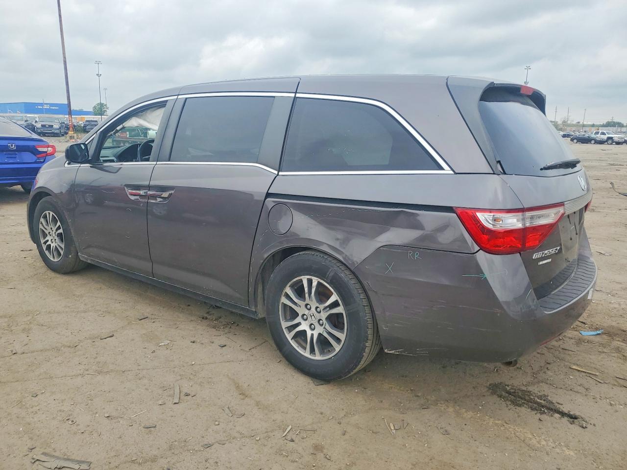 2012 Honda Odyssey Ex Gray vin: 5FNRL5H44CB093582