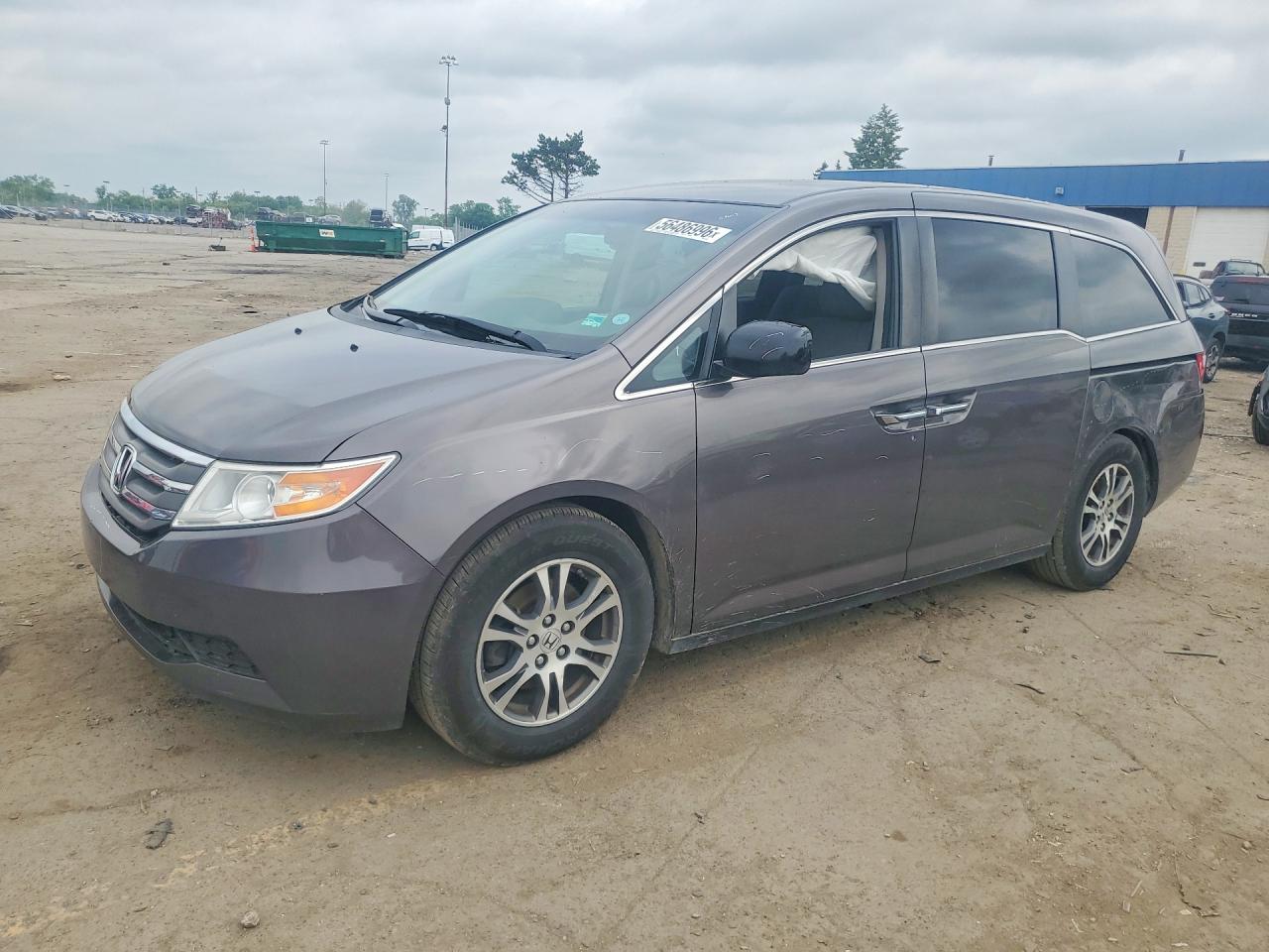 2012 Honda Odyssey Ex Gray vin: 5FNRL5H44CB093582