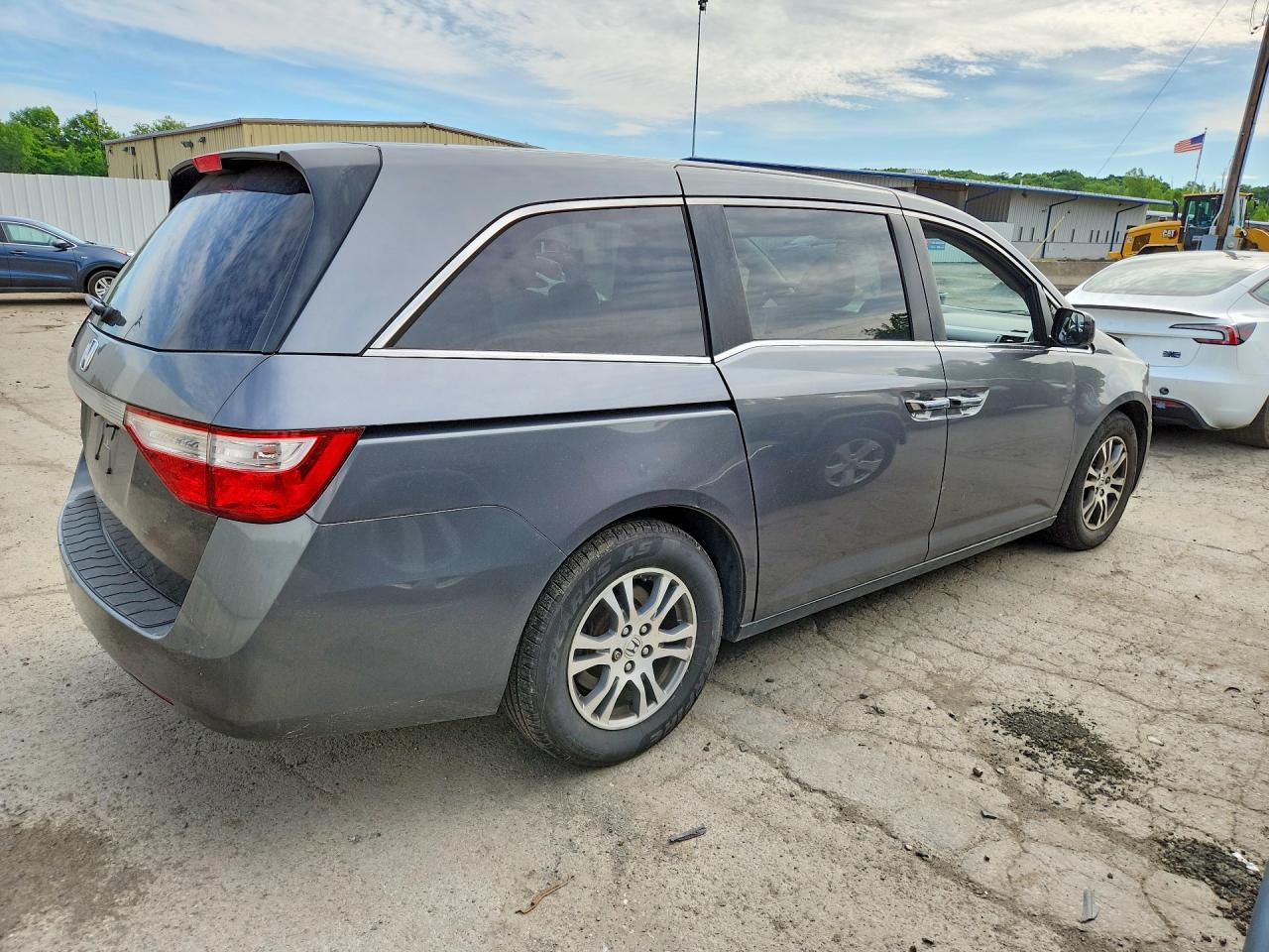 2012 Honda Odyssey Ex Gray vin: 5FNRL5H44CB136429