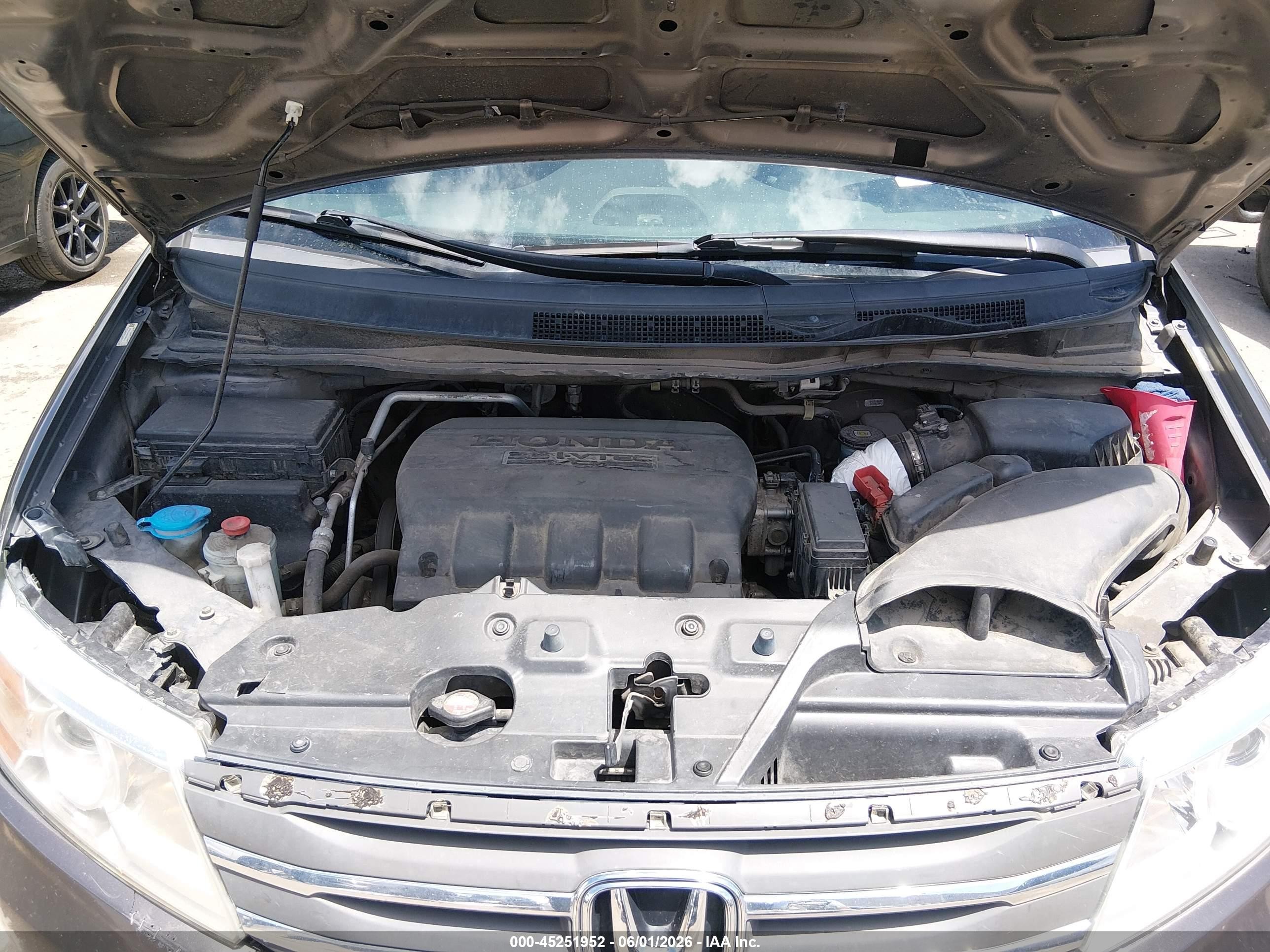 2013 Honda Odyssey Ex Gray vin: 5FNRL5H44DB069915
