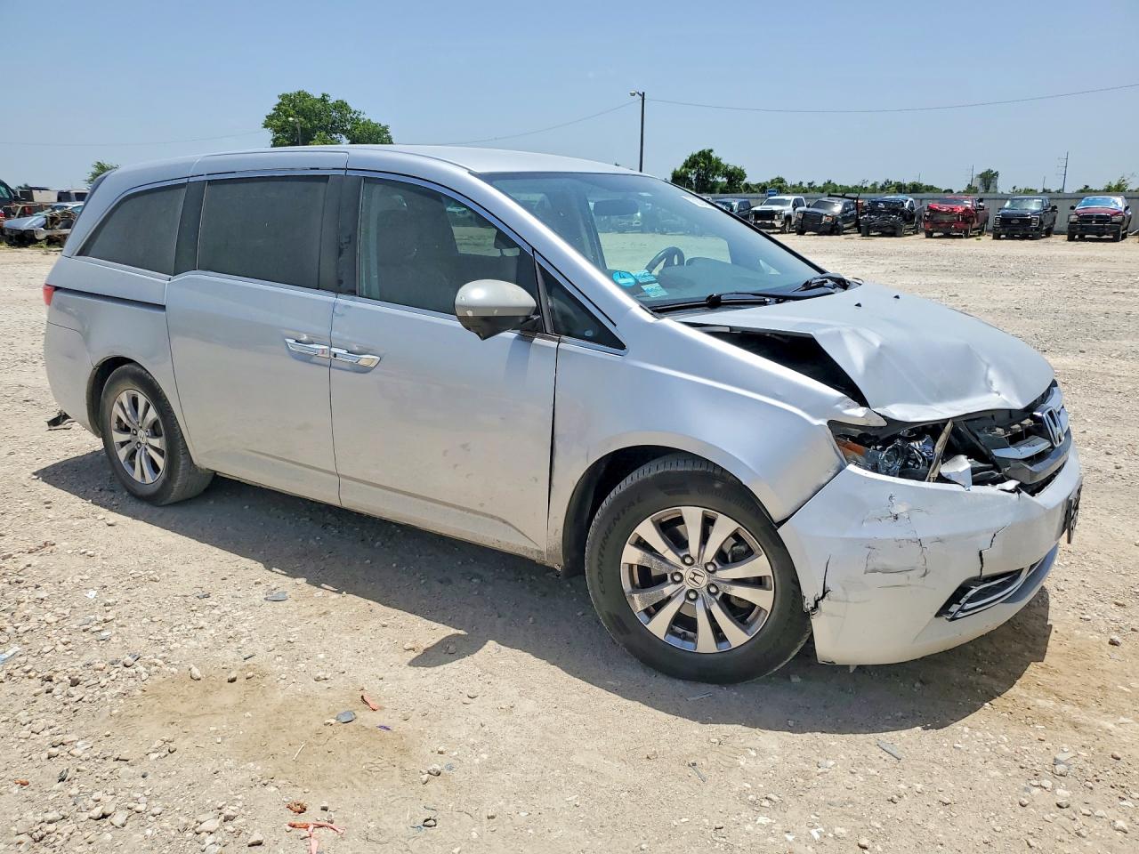2014 Honda Odyssey Ex Silver vin: 5FNRL5H44EB029013