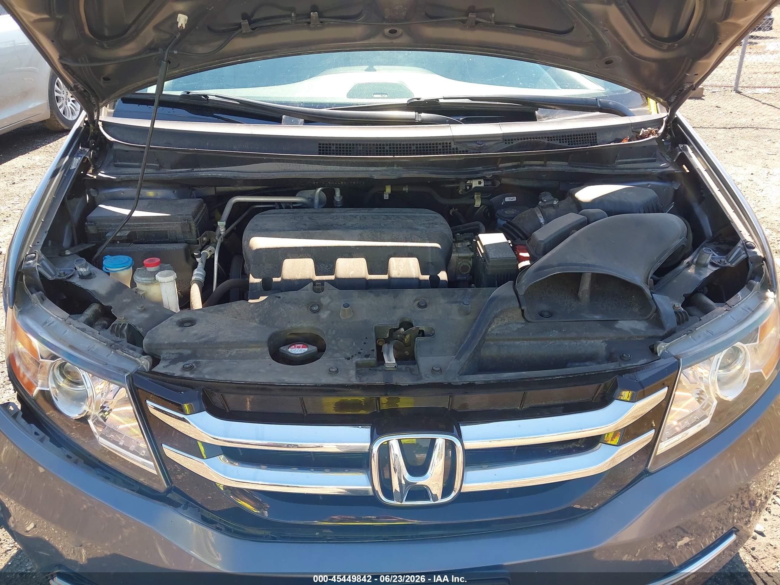 2014 Honda Odyssey Ex Gray vin: 5FNRL5H44EB075618