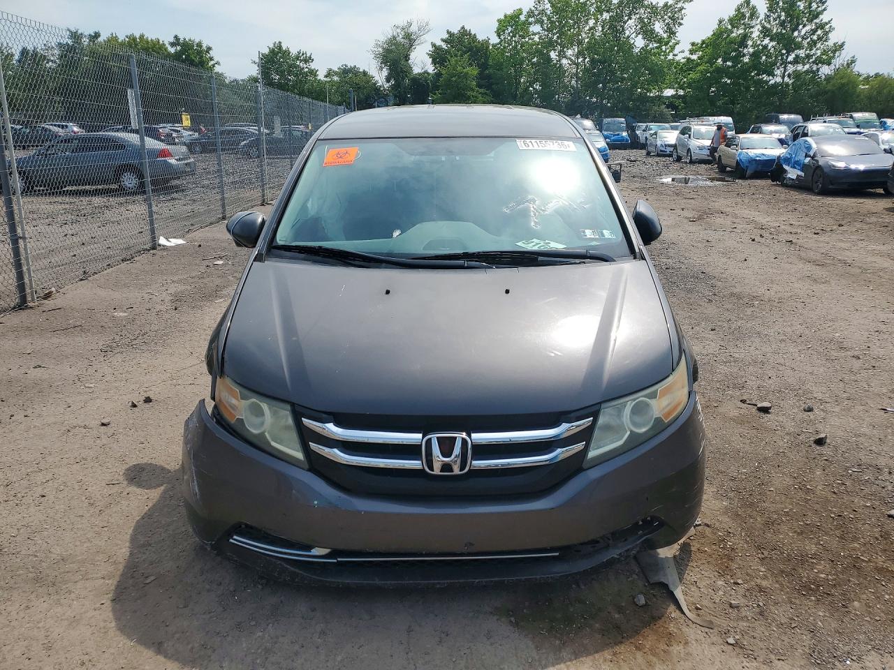 2014 Honda Odyssey Ex Charcoal vin: 5FNRL5H44EB078986