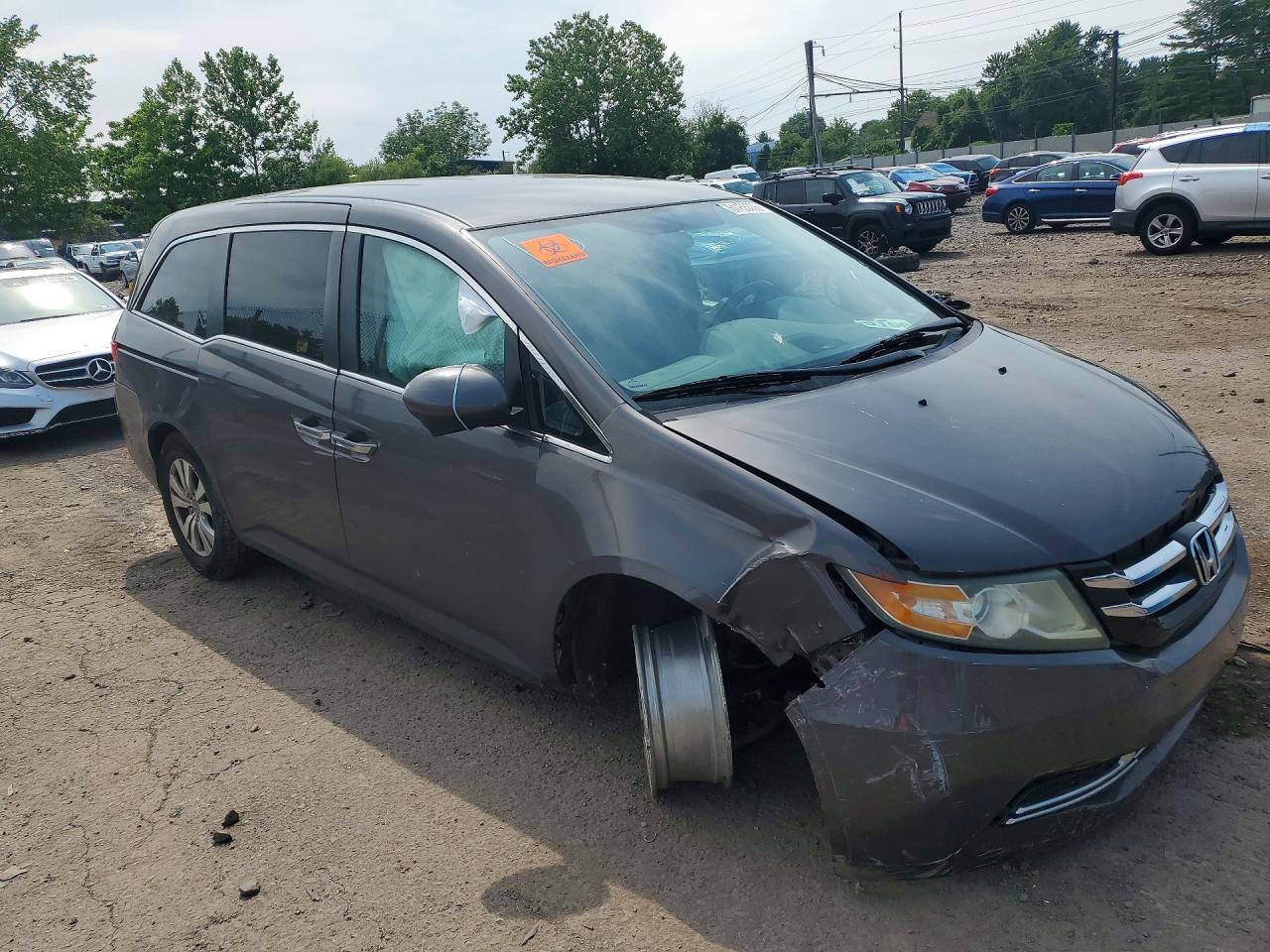 2014 Honda Odyssey Ex Charcoal vin: 5FNRL5H44EB078986