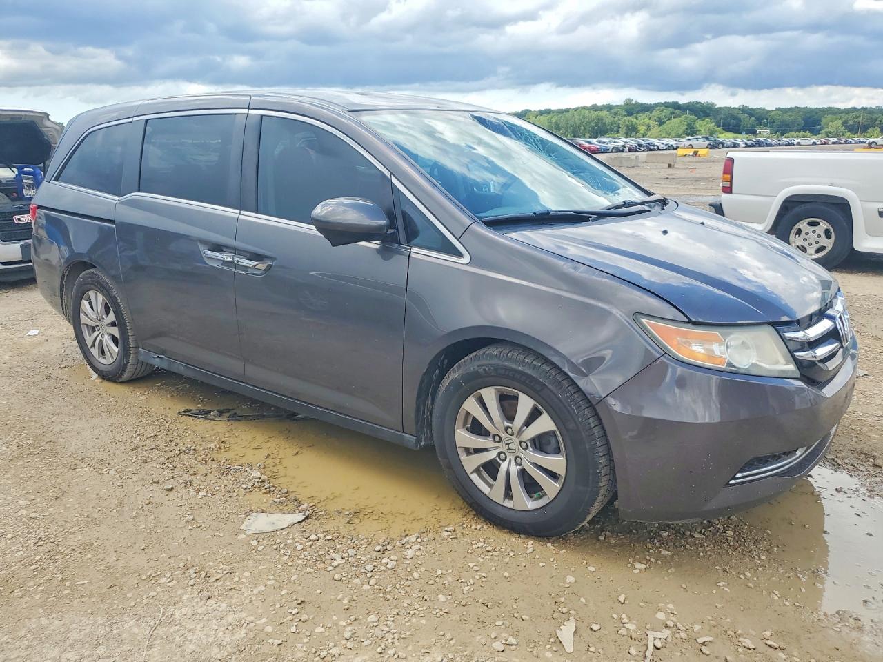 2014 Honda Odyssey Ex Gray vin: 5FNRL5H44EB084268