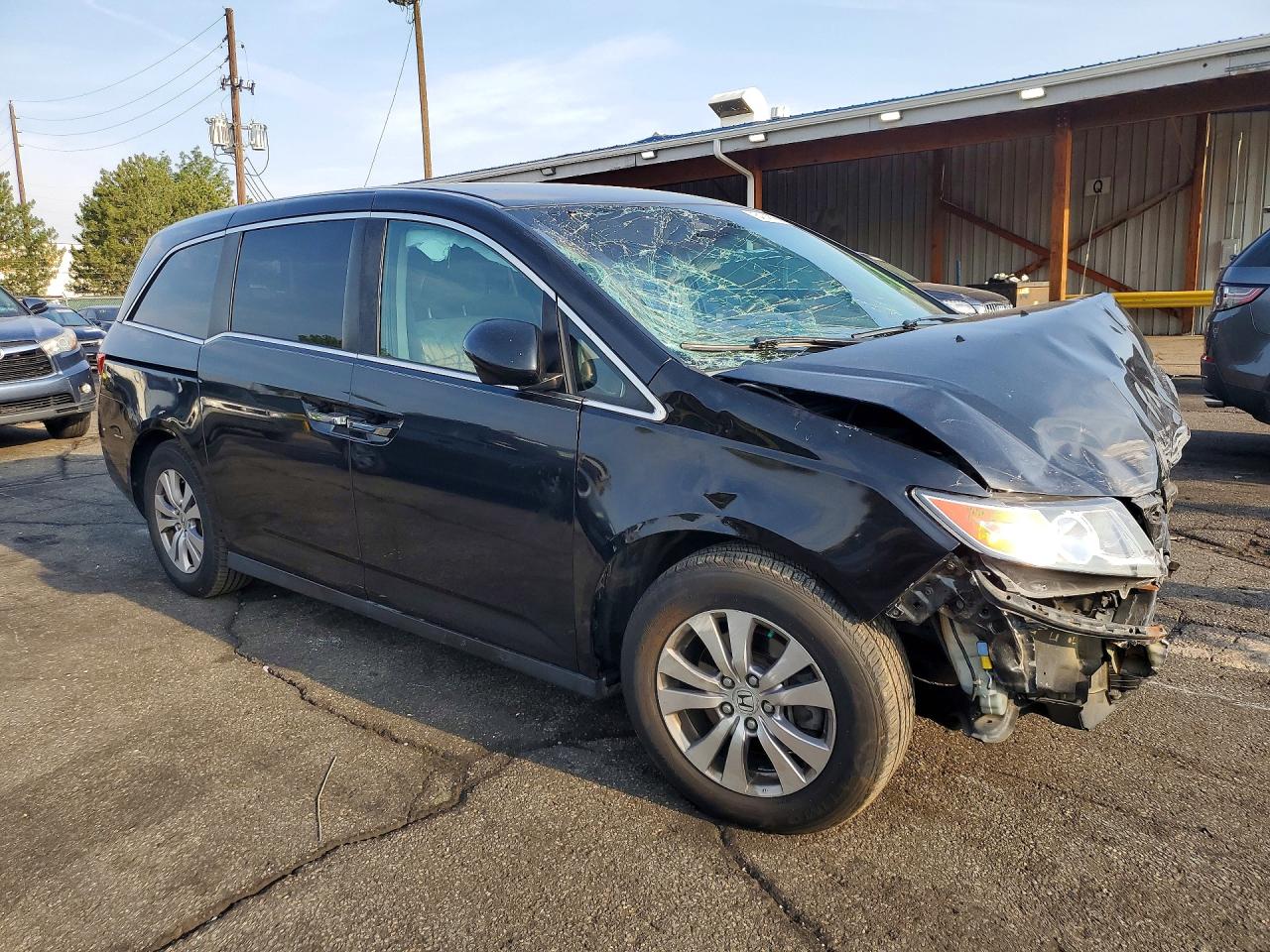 2014 Honda Odyssey Ex Черный vin: 5FNRL5H44EB127376