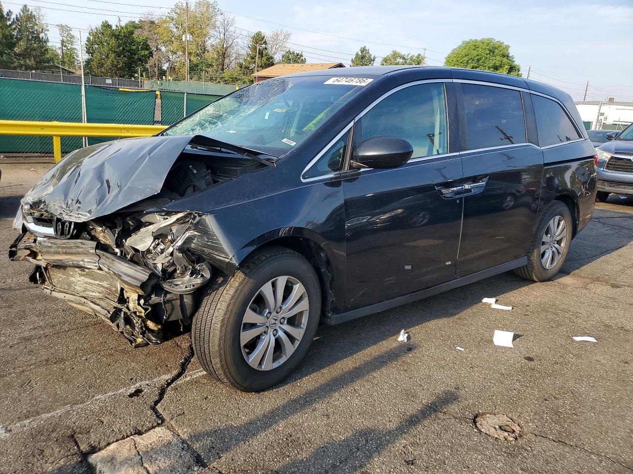 2014 Honda Odyssey Ex Черный vin: 5FNRL5H44EB127376