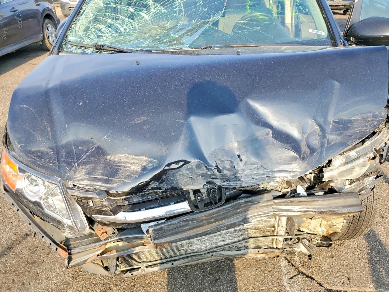 2014 Honda Odyssey Ex Черный vin: 5FNRL5H44EB127376
