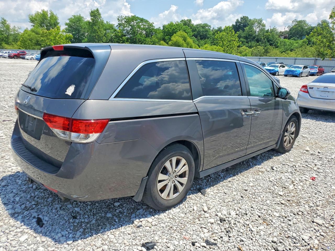 2015 Honda Odyssey Ex Gray vin: 5FNRL5H44FB026596