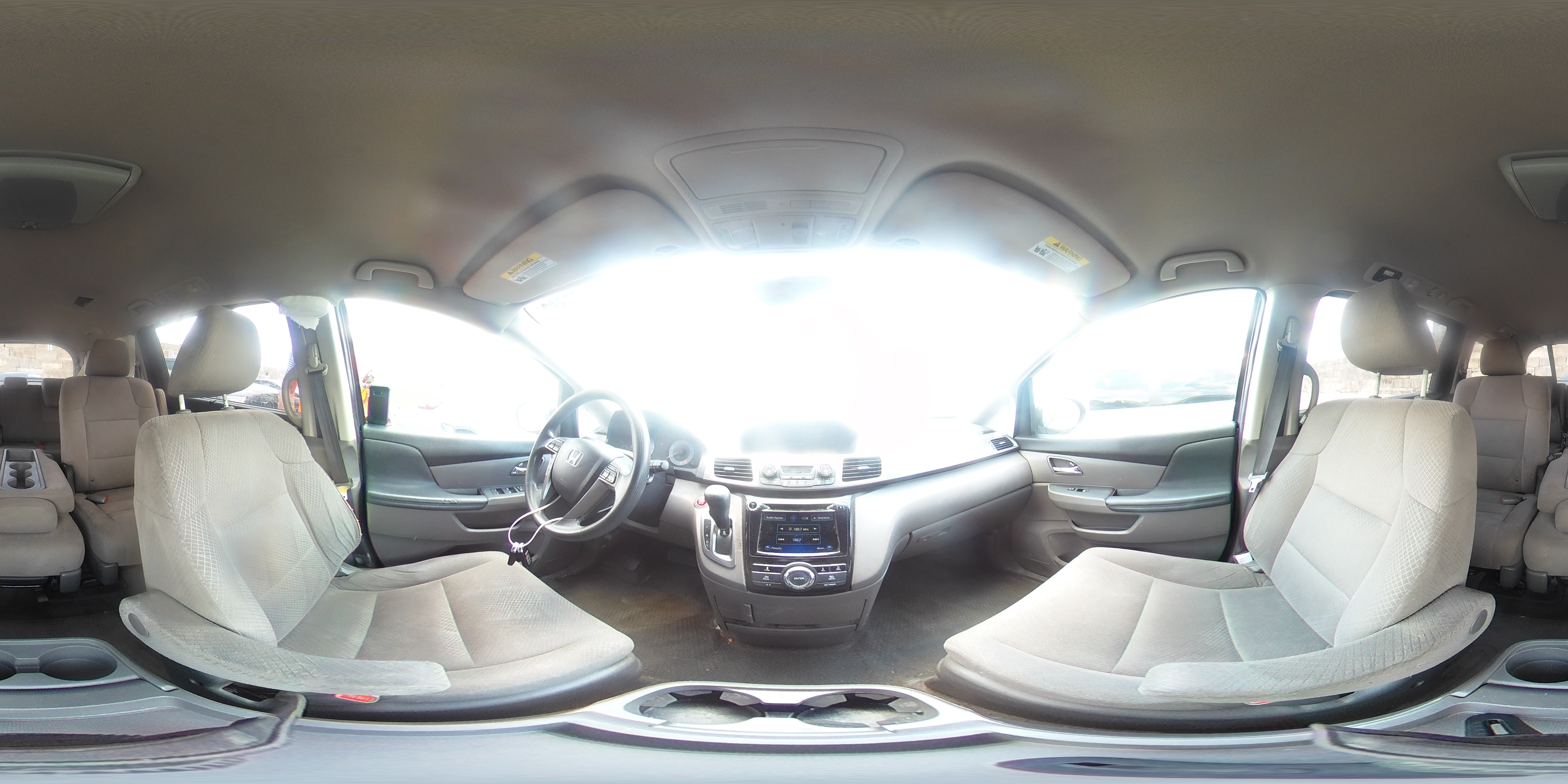 2015 Honda Odyssey Ex Gray vin: 5FNRL5H44FB026596