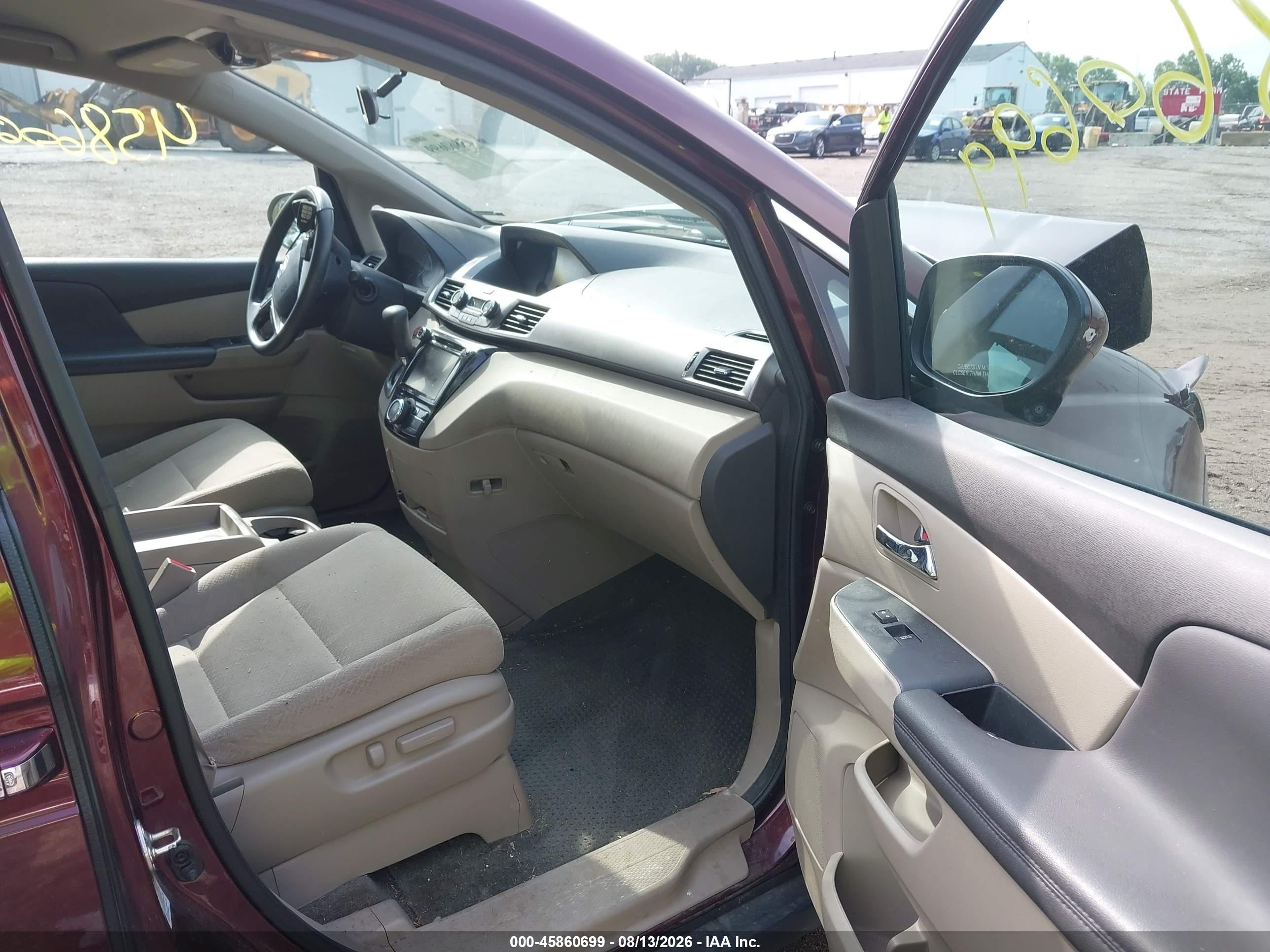 2015 Honda Odyssey Ex Burgundy vin: 5FNRL5H44FB068671