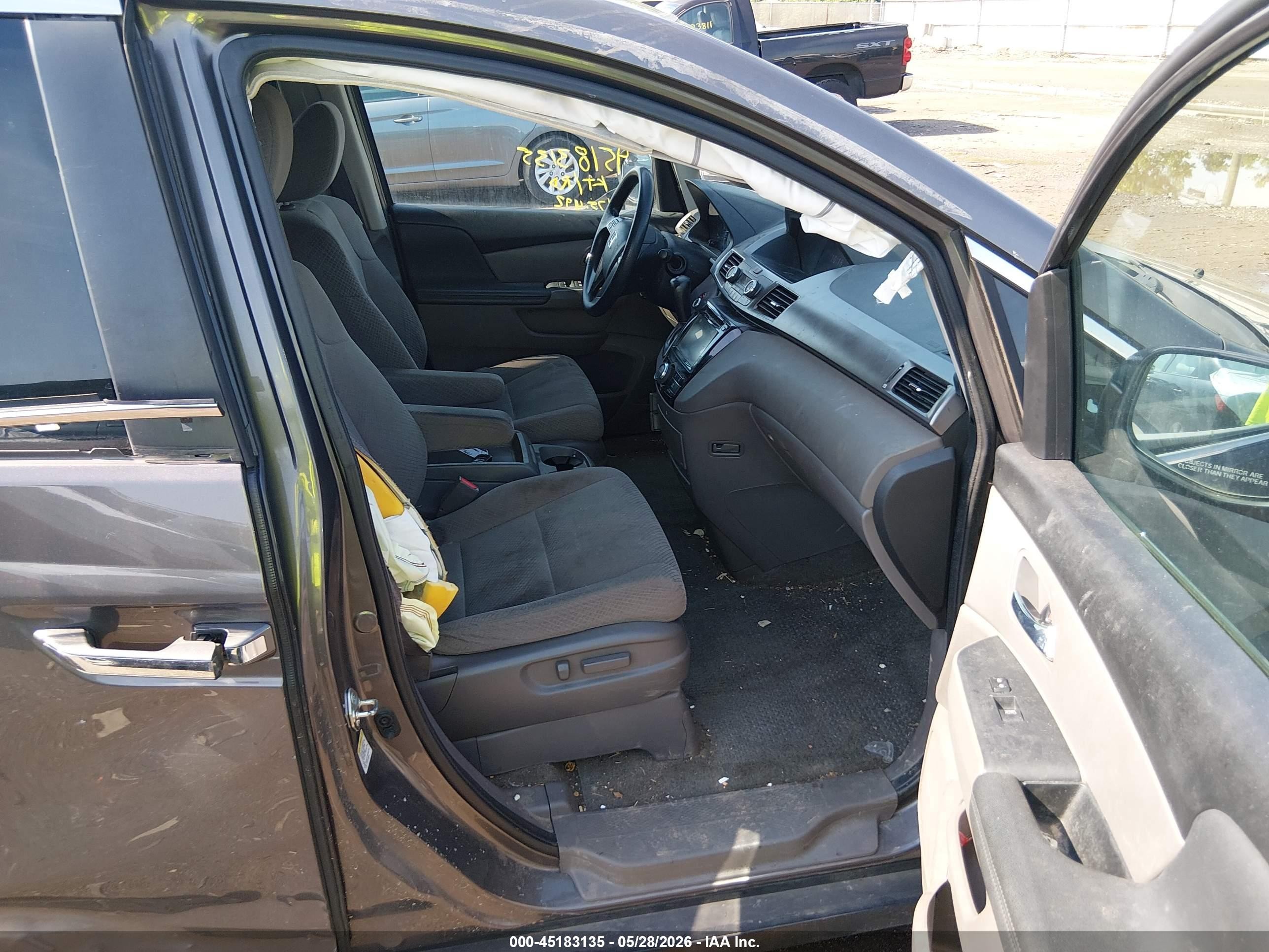 2015 Honda Odyssey Ex Gray vin: 5FNRL5H44FB114435