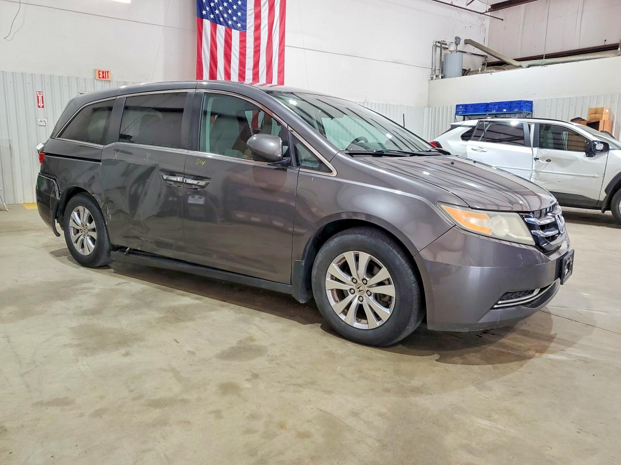 2015 Honda Odyssey Ex Gray vin: 5FNRL5H44FB129288