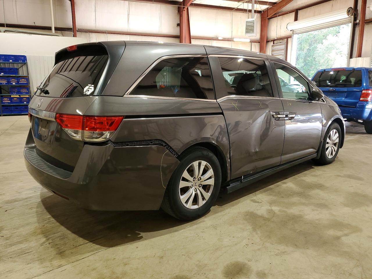2015 Honda Odyssey Ex Gray vin: 5FNRL5H44FB129288