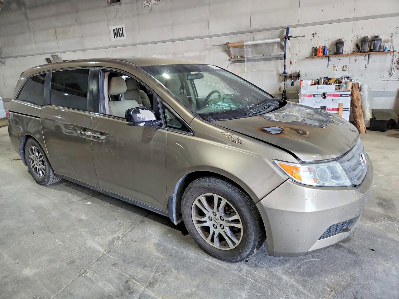 2012 Honda Odyssey Ex Tan vin: 5FNRL5H45CB024321