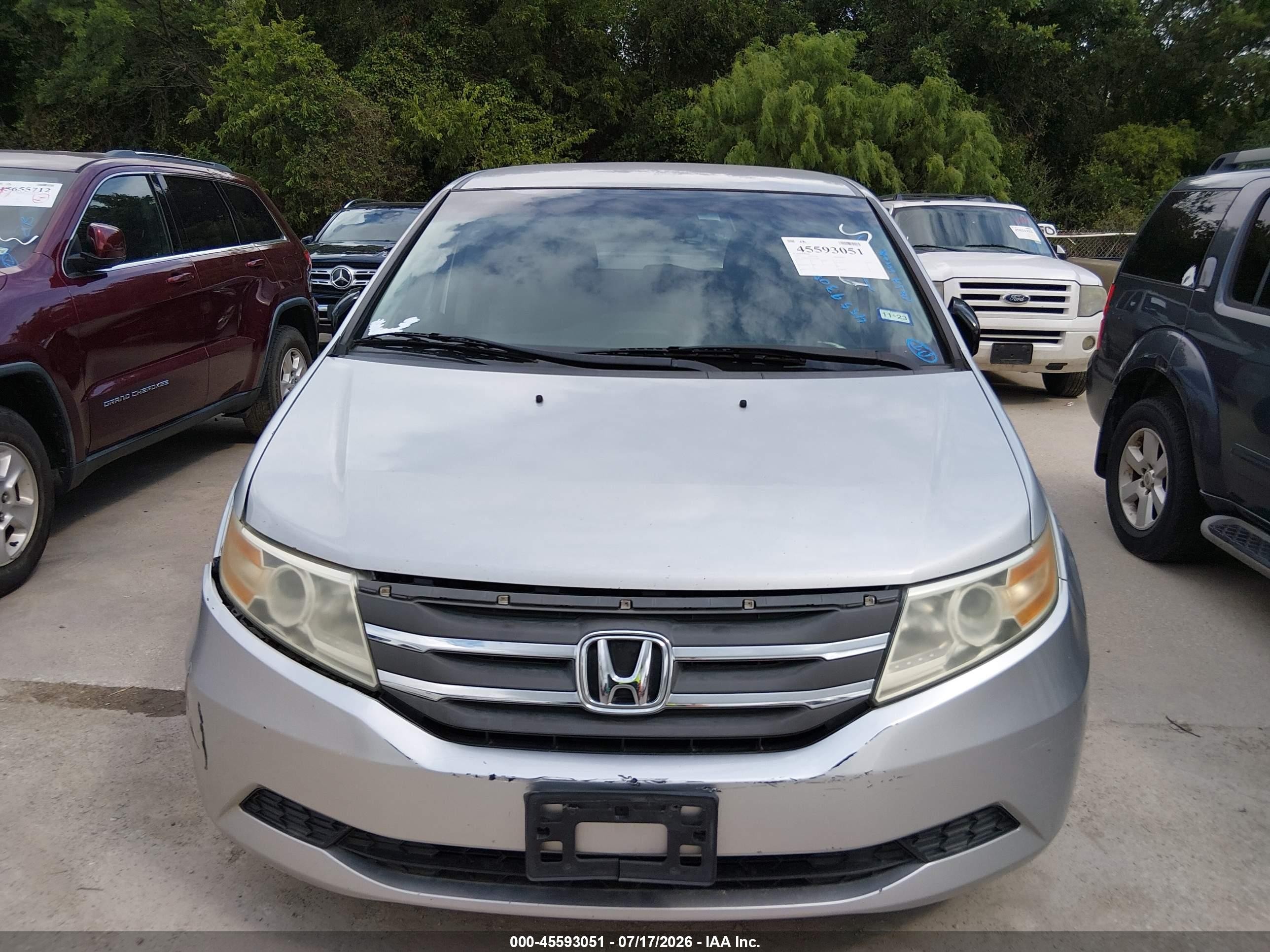 2012 Honda Odyssey Ex Silver vin: 5FNRL5H45CB131837