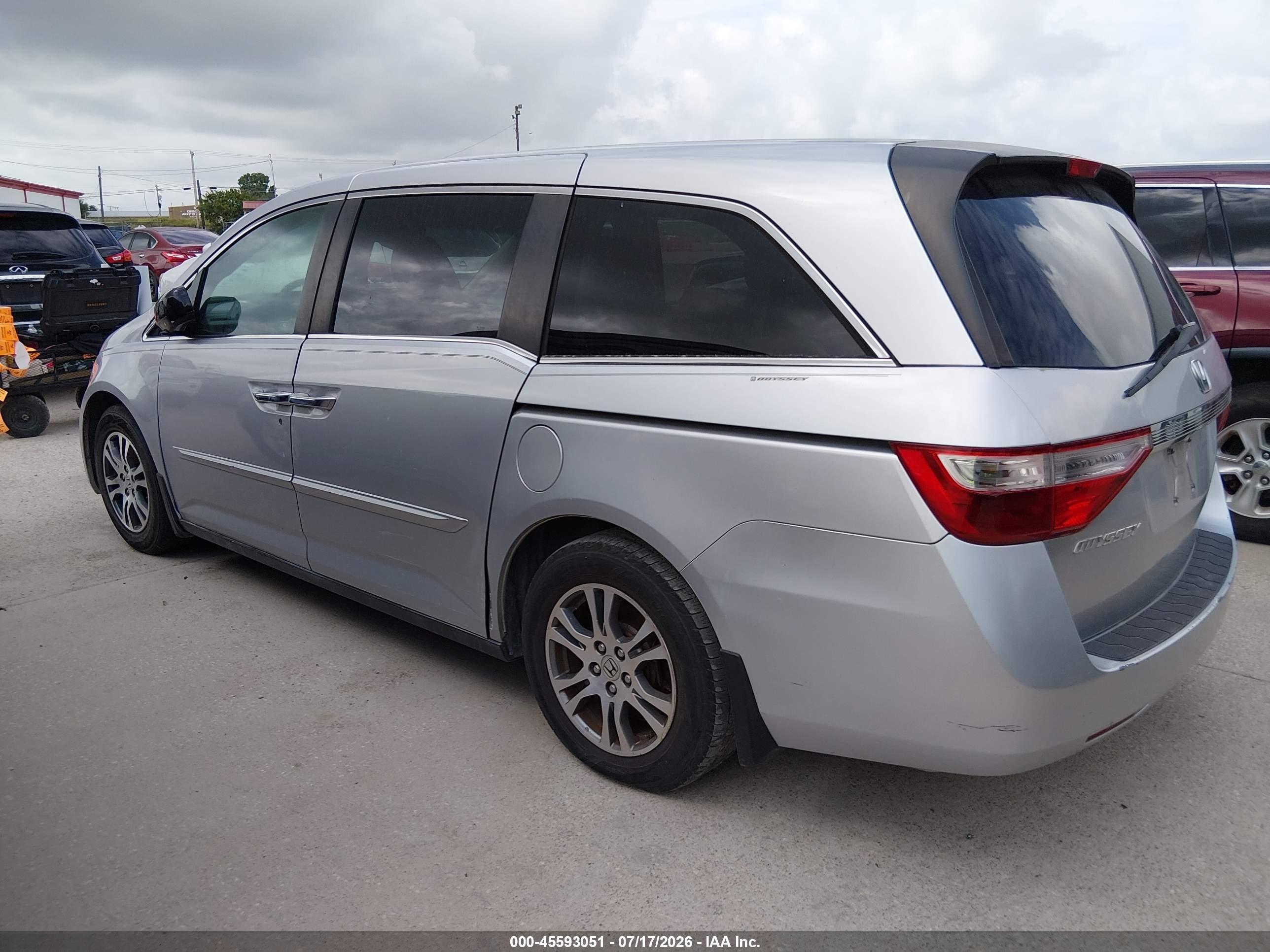 2012 Honda Odyssey Ex Silver vin: 5FNRL5H45CB131837