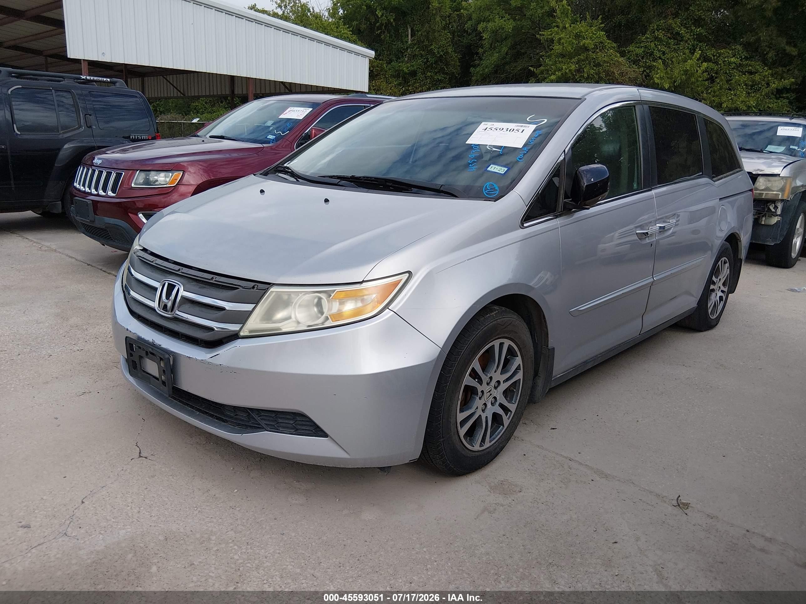 2012 Honda Odyssey Ex Silver vin: 5FNRL5H45CB131837