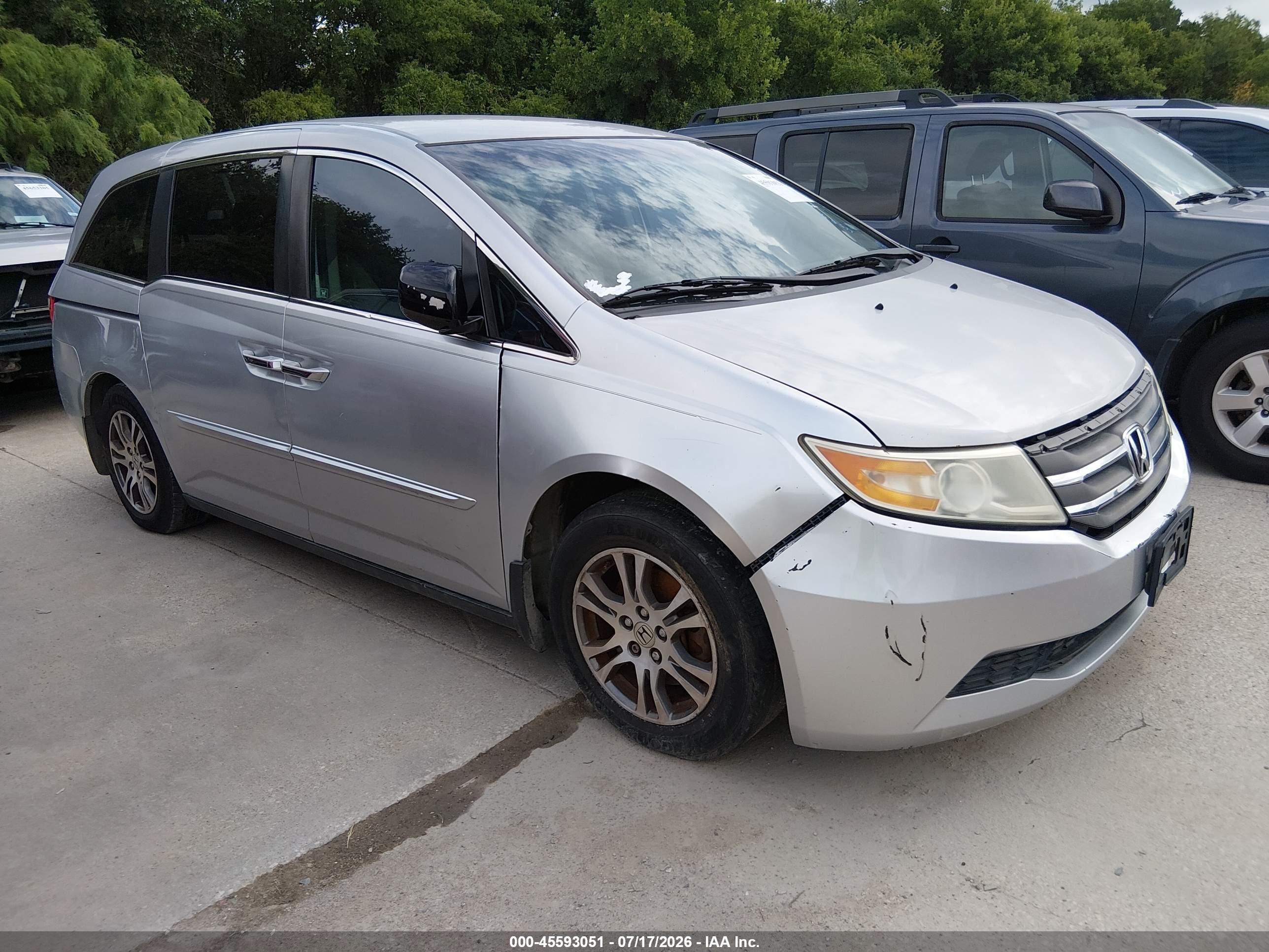 2012 Honda Odyssey Ex Silver vin: 5FNRL5H45CB131837
