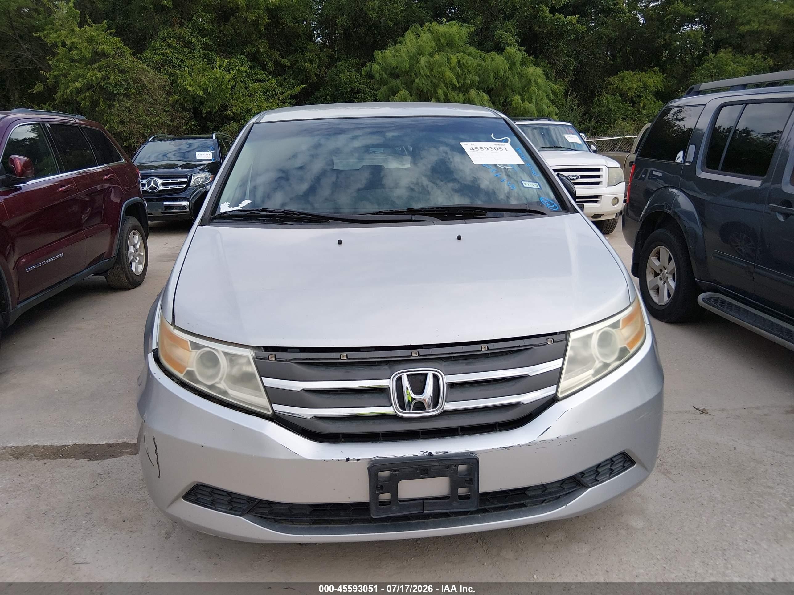 2012 Honda Odyssey Ex Silver vin: 5FNRL5H45CB131837