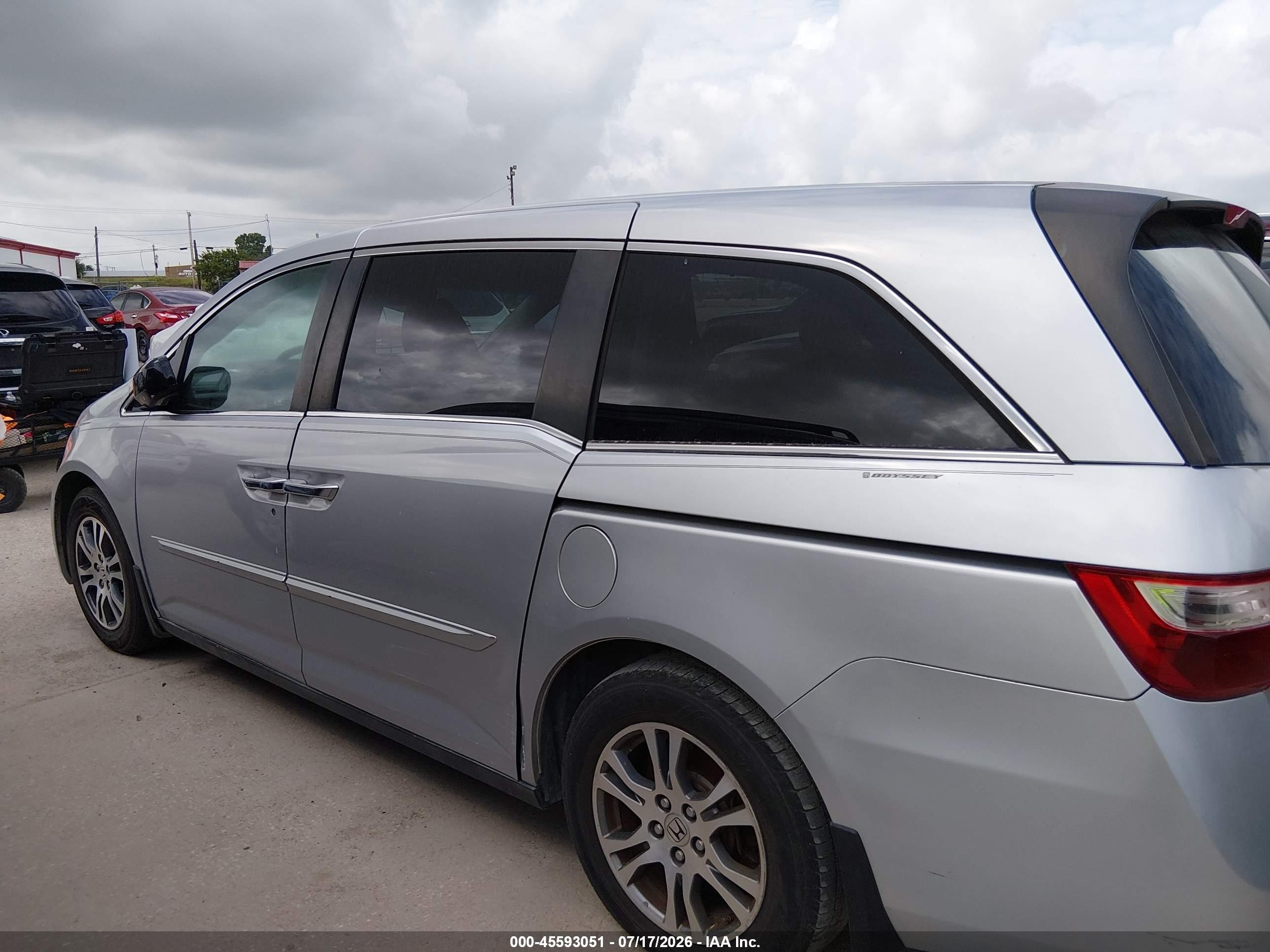 2012 Honda Odyssey Ex Silver vin: 5FNRL5H45CB131837