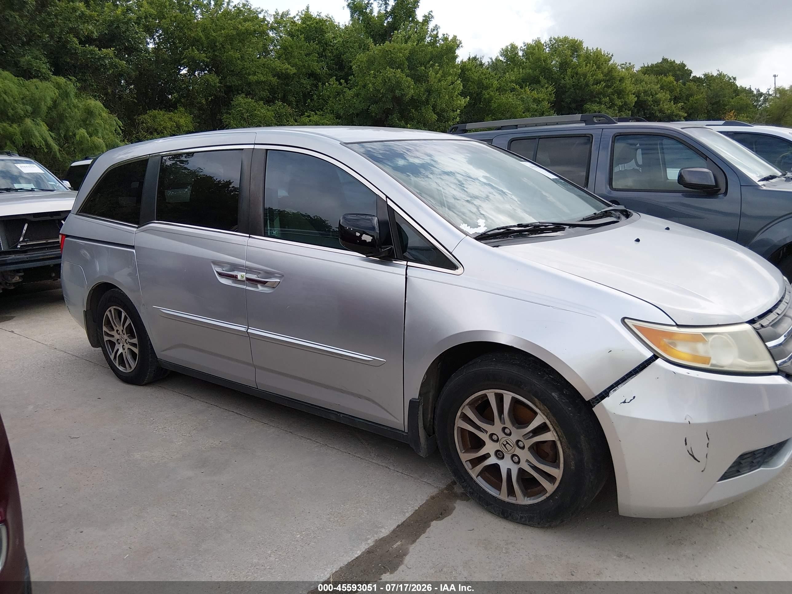 2012 Honda Odyssey Ex Silver vin: 5FNRL5H45CB131837