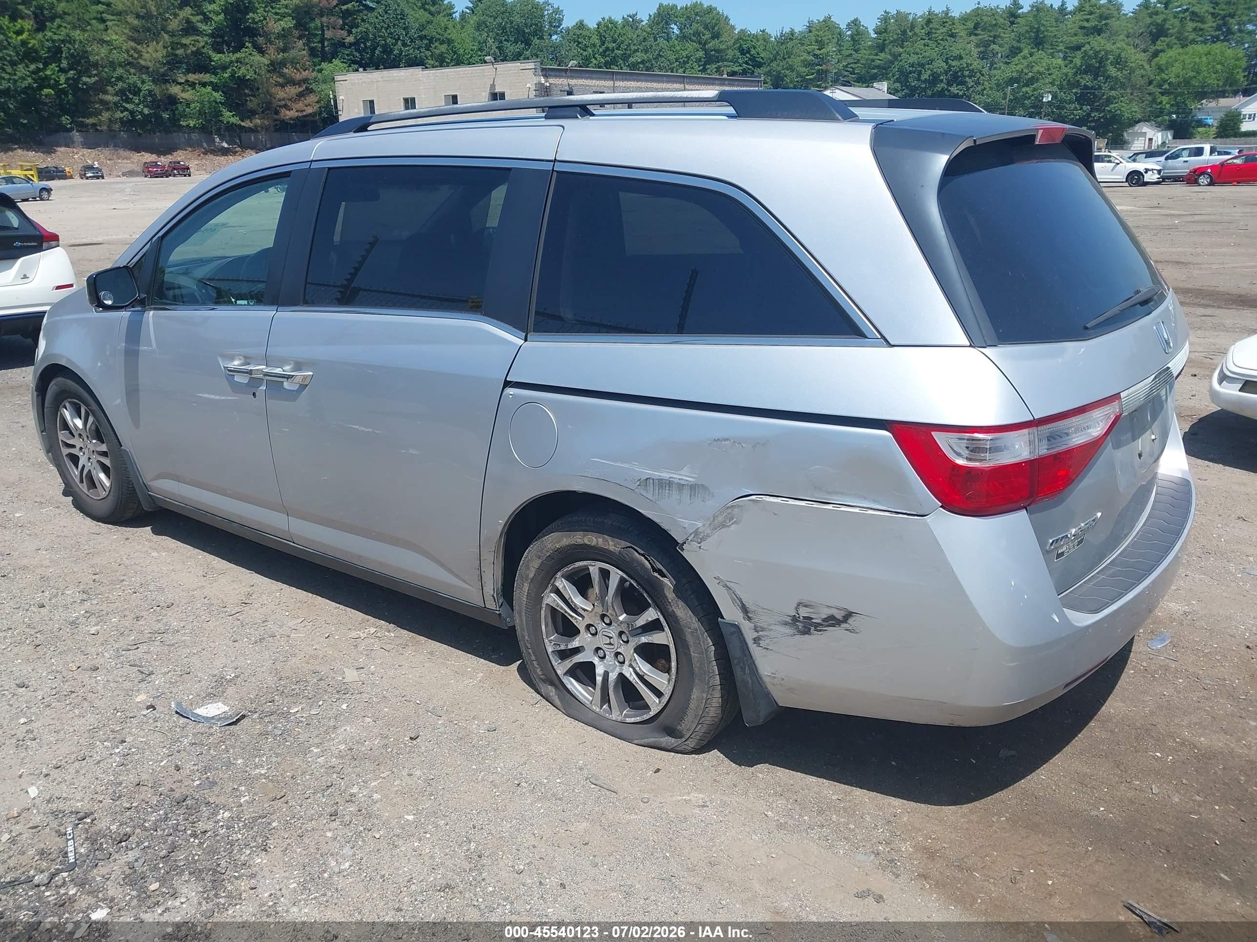 2012 Honda Odyssey Ex Silver vin: 5FNRL5H45CB140134