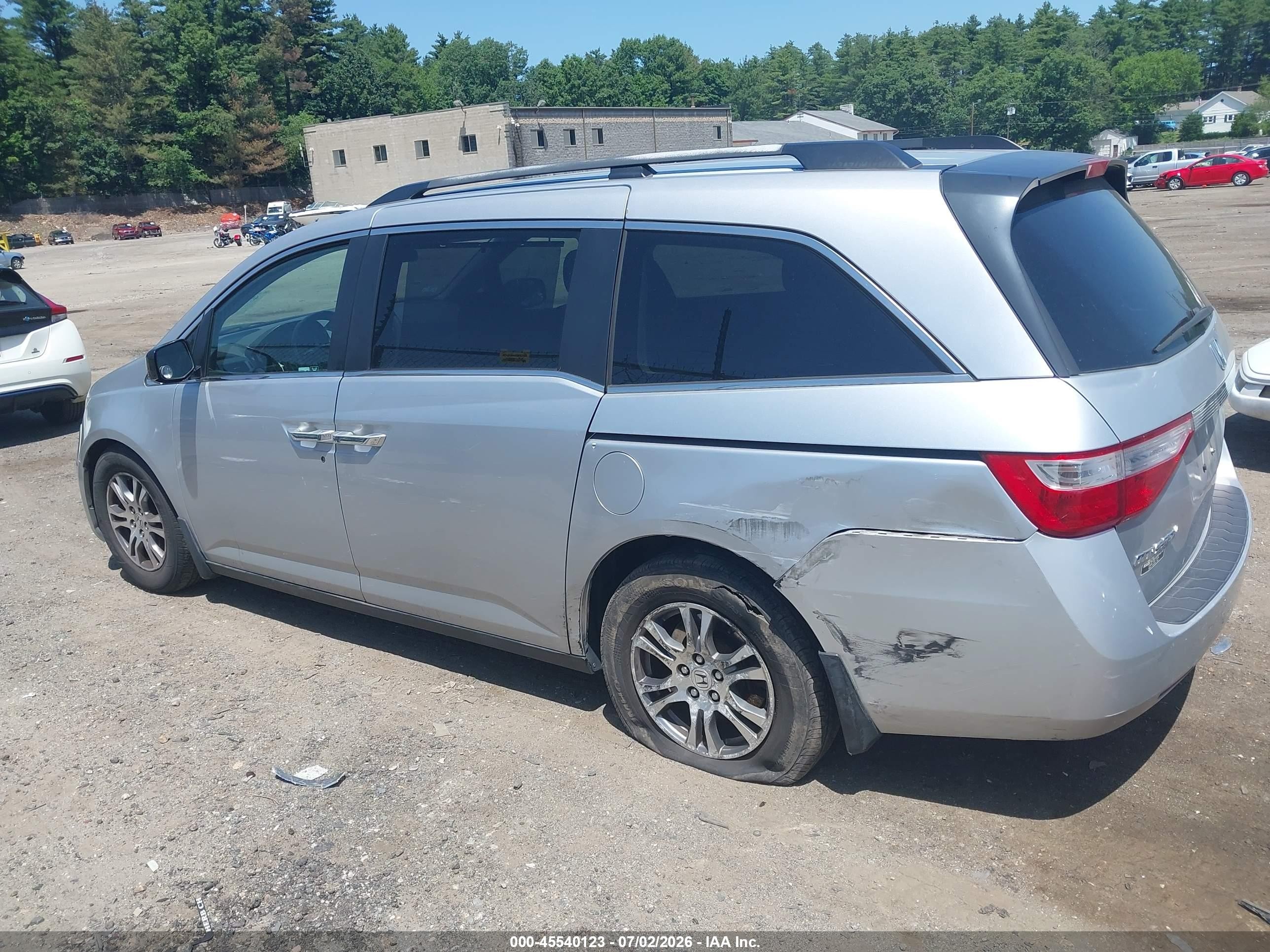 2012 Honda Odyssey Ex Silver vin: 5FNRL5H45CB140134