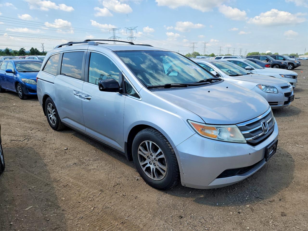 2012 Honda Odyssey Ex Silver vin: 5FNRL5H45CB143843