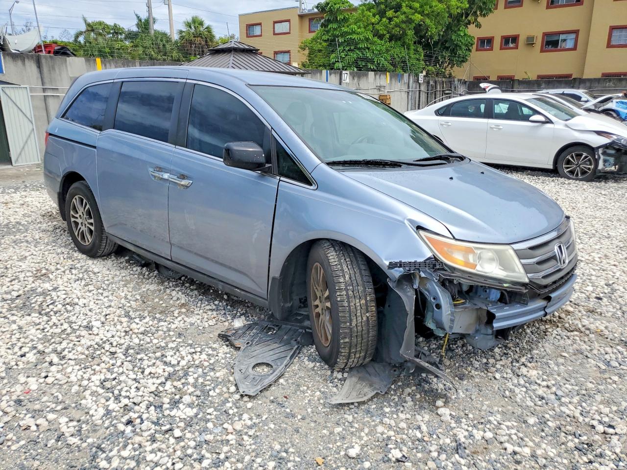 2013 Honda Odyssey Ex Blue vin: 5FNRL5H45DB027673