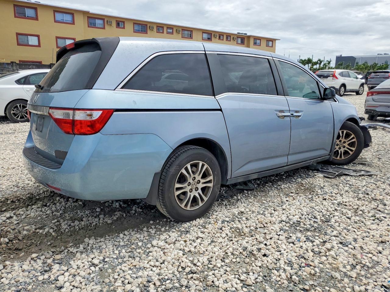 2013 Honda Odyssey Ex Blue vin: 5FNRL5H45DB027673