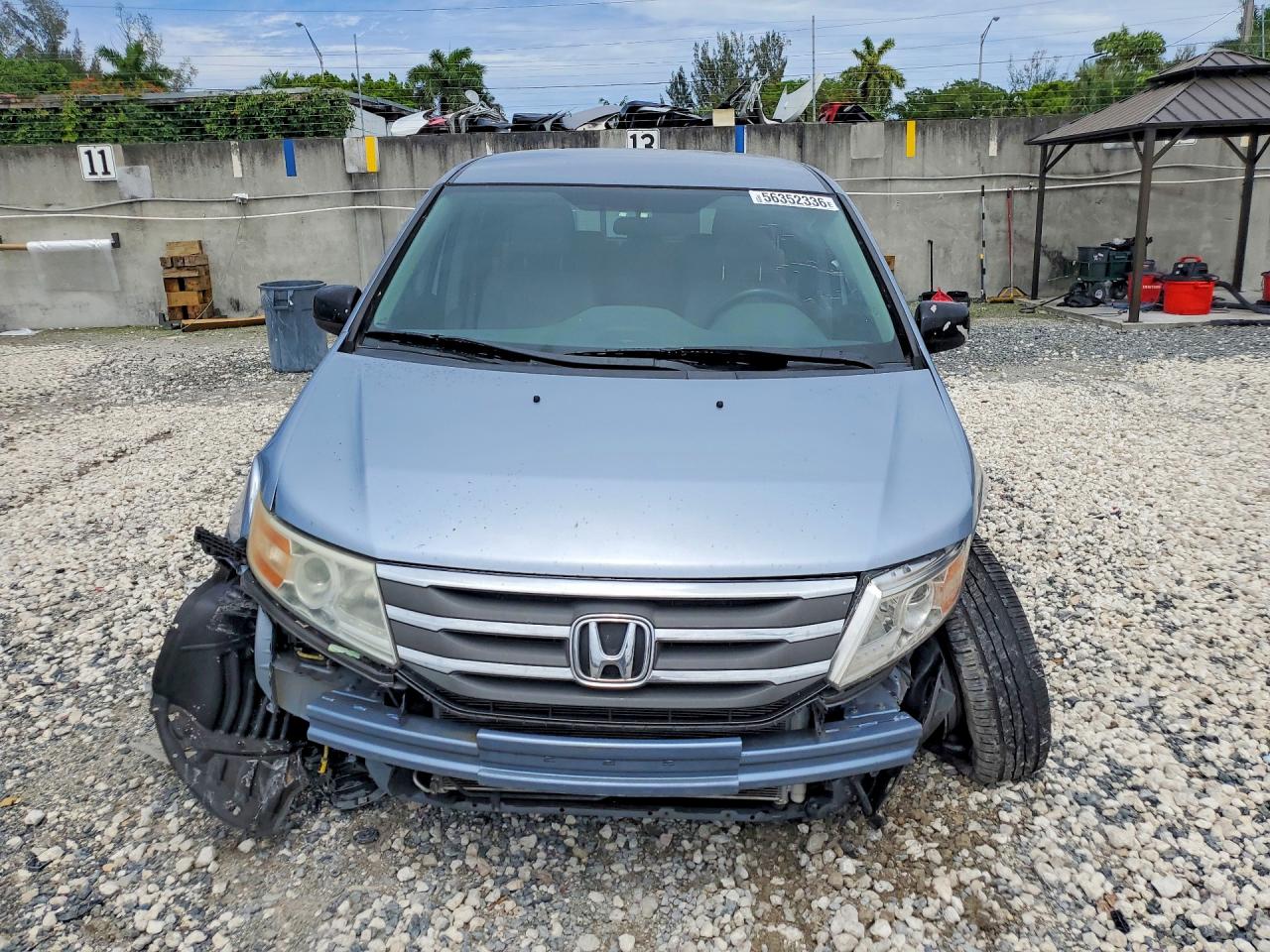 2013 Honda Odyssey Ex Blue vin: 5FNRL5H45DB027673