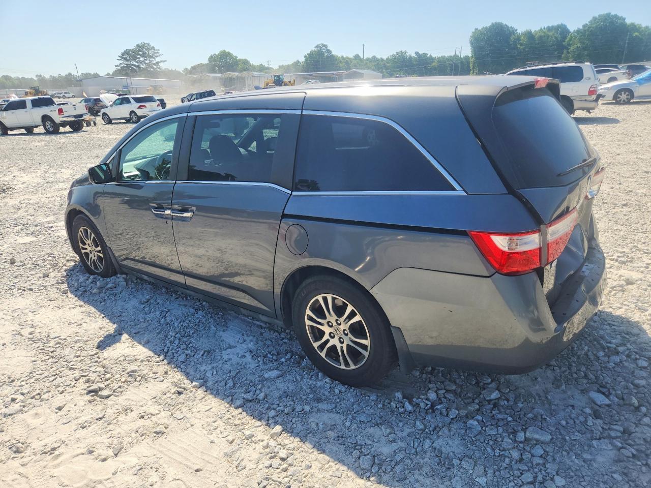 2013 Honda Odyssey Ex Gray vin: 5FNRL5H45DB032730