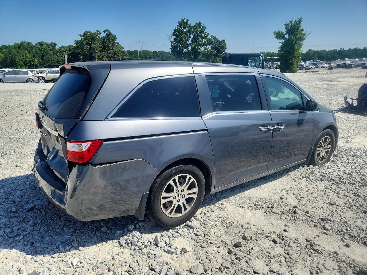 2013 Honda Odyssey Ex Gray vin: 5FNRL5H45DB032730