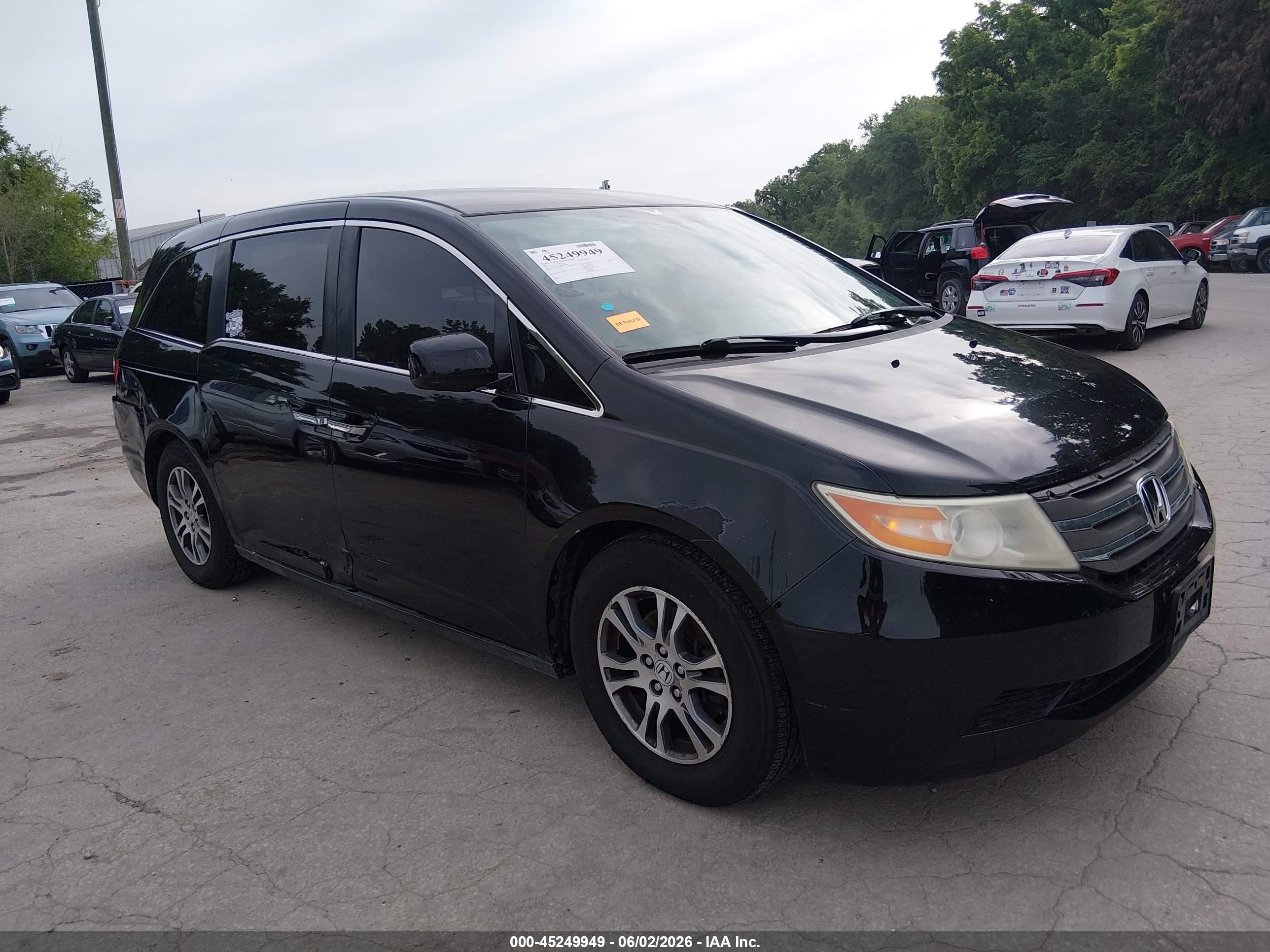 2013 Honda Odyssey Ex Black vin: 5FNRL5H45DB066490