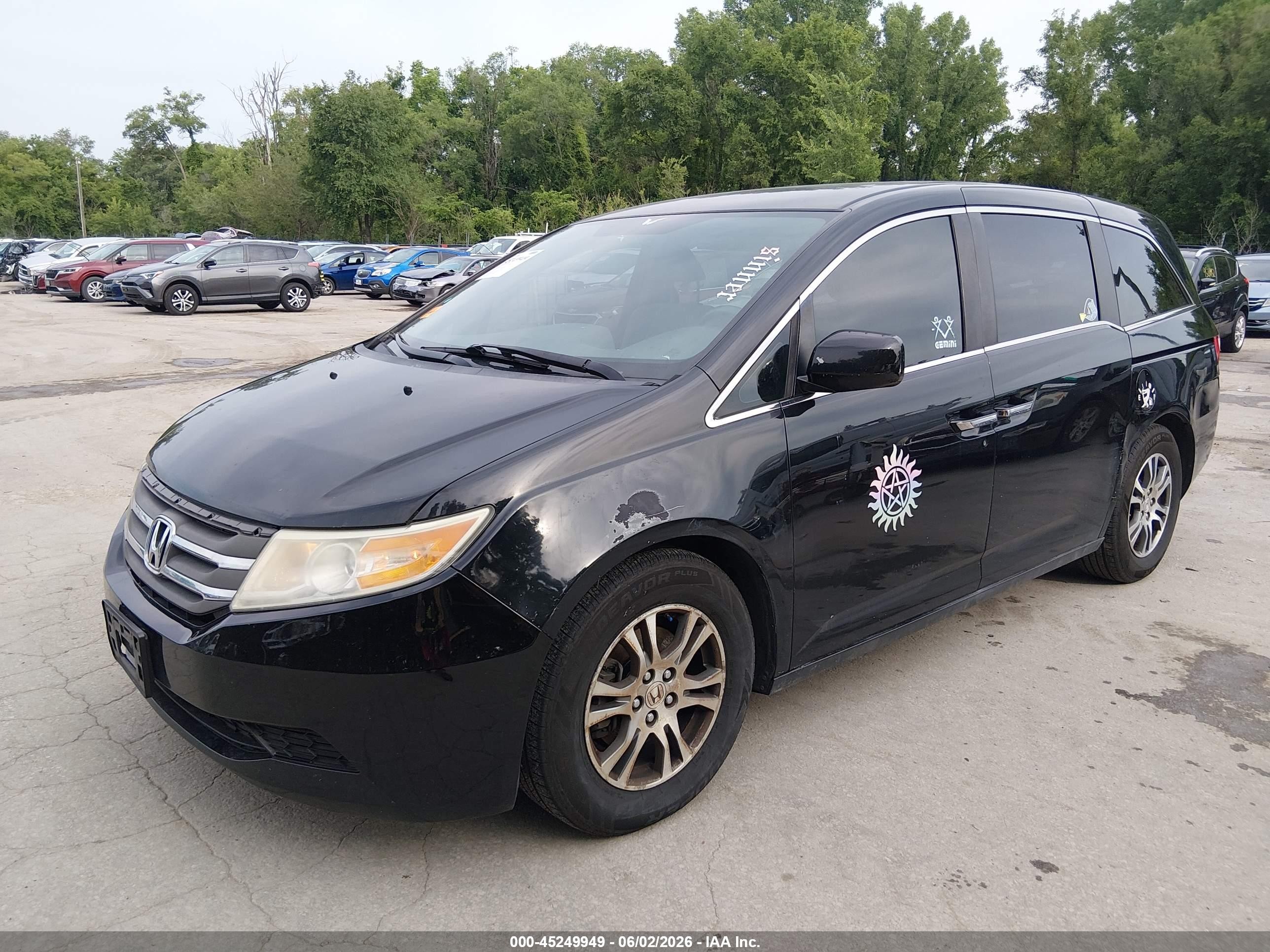 2013 Honda Odyssey Ex Black vin: 5FNRL5H45DB066490
