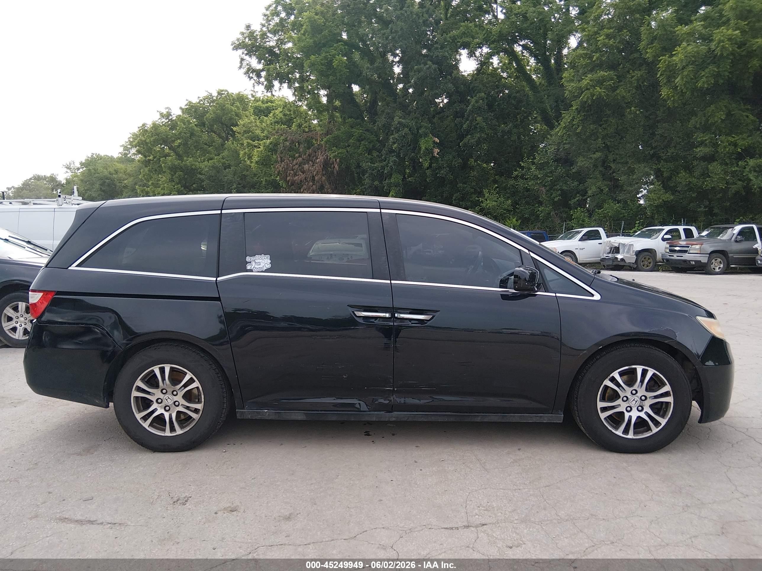 2013 Honda Odyssey Ex Black vin: 5FNRL5H45DB066490
