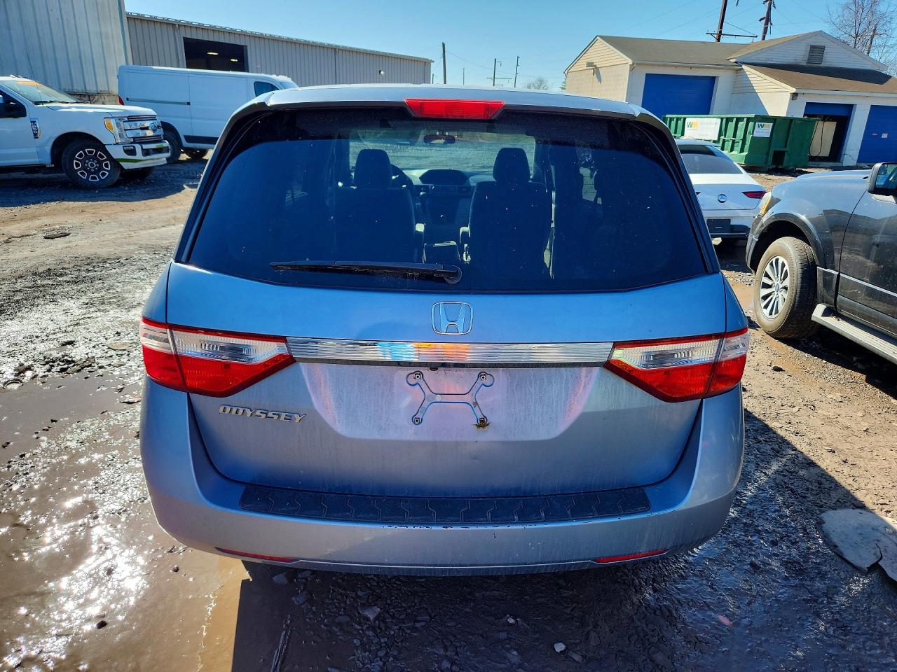 2013 Honda Odyssey Ex Gray vin: 5FNRL5H45DB073276