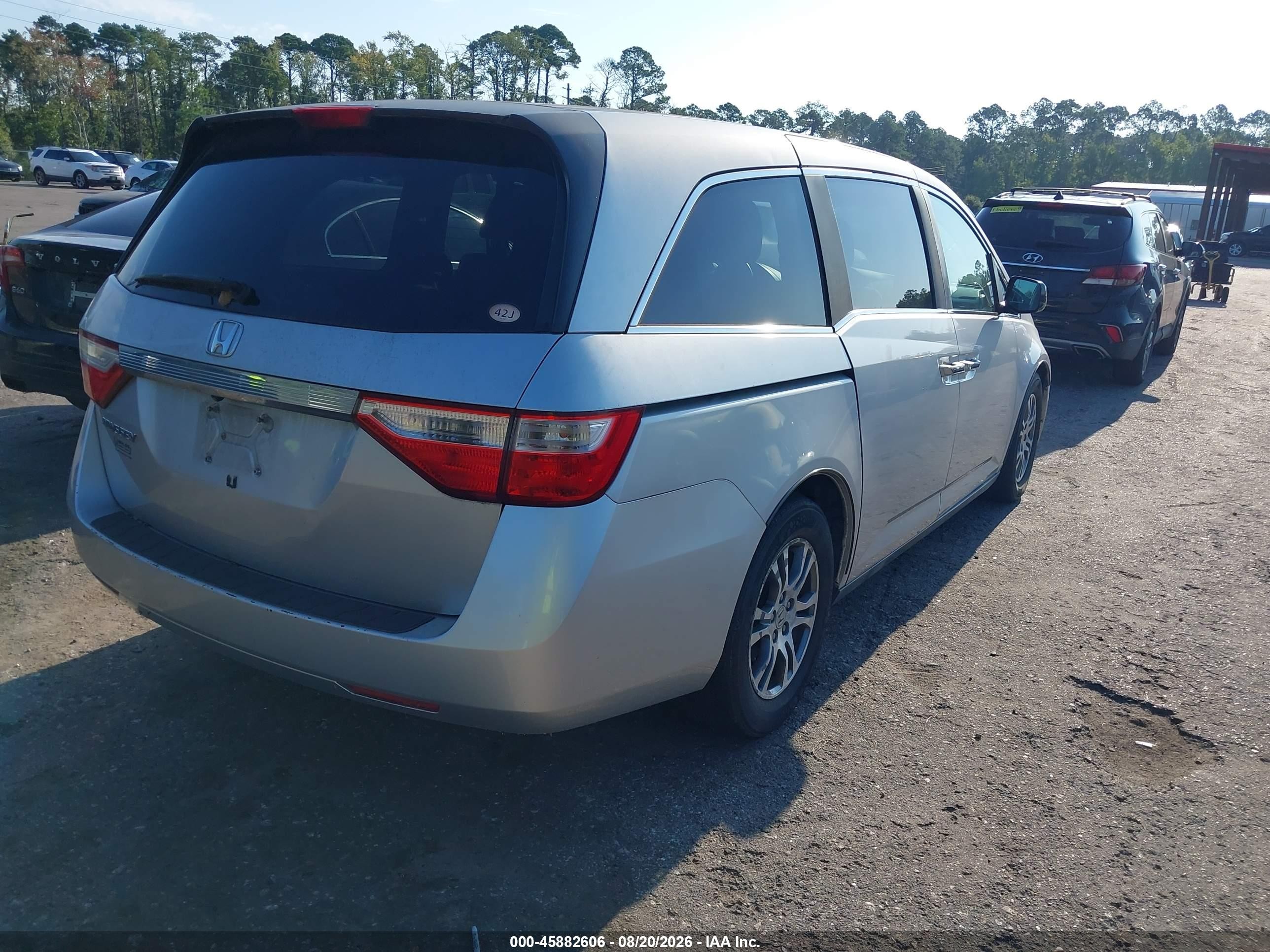 2013 Honda Odyssey Ex Silver vin: 5FNRL5H45DB075464