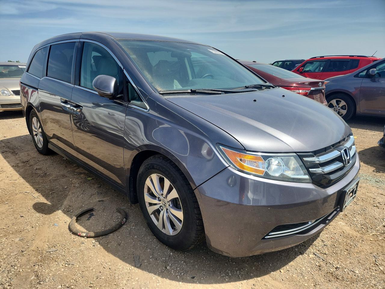 2014 Honda Odyssey Ex Gray vin: 5FNRL5H45EB007201