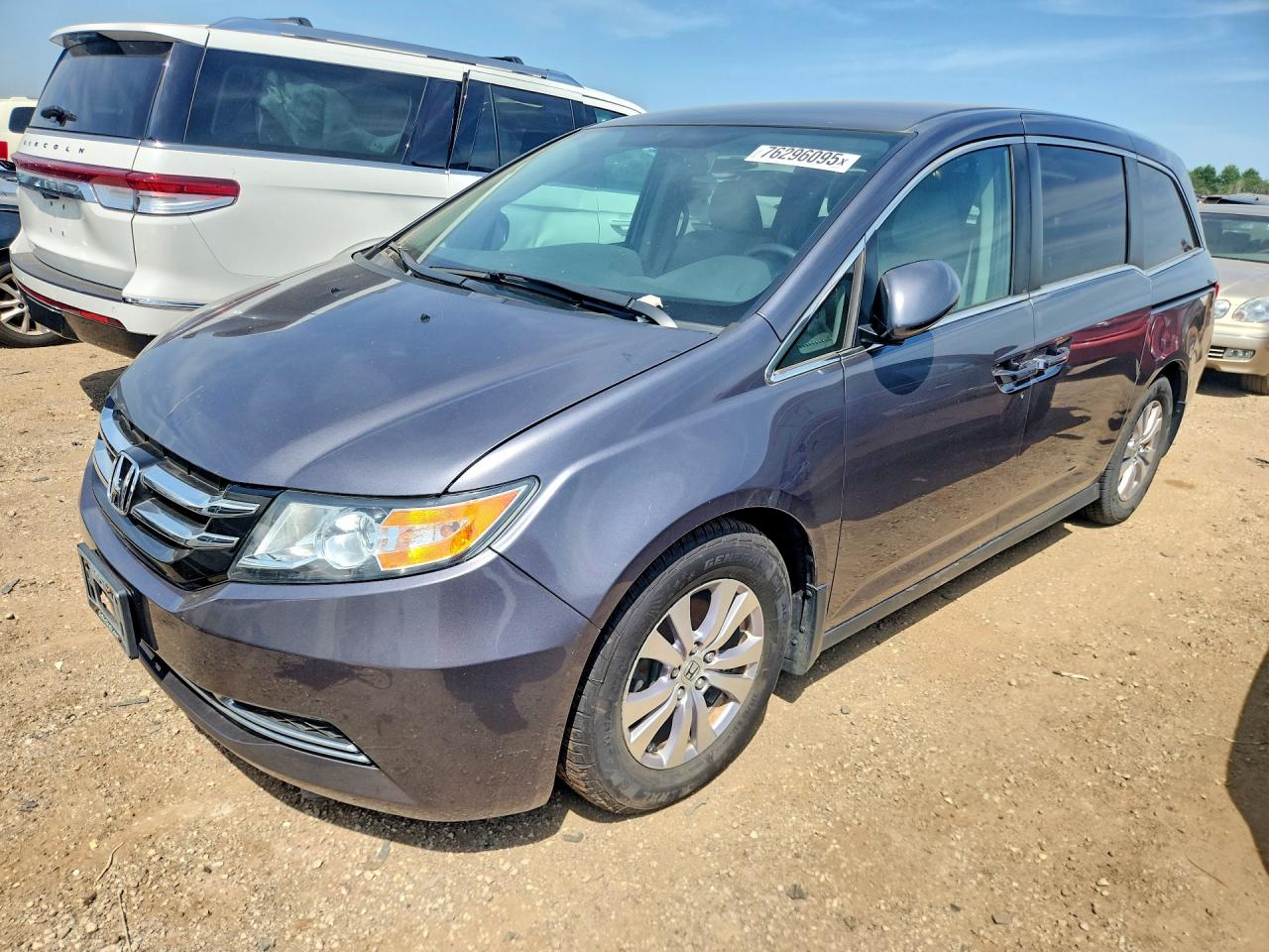 2014 Honda Odyssey Ex Gray vin: 5FNRL5H45EB007201