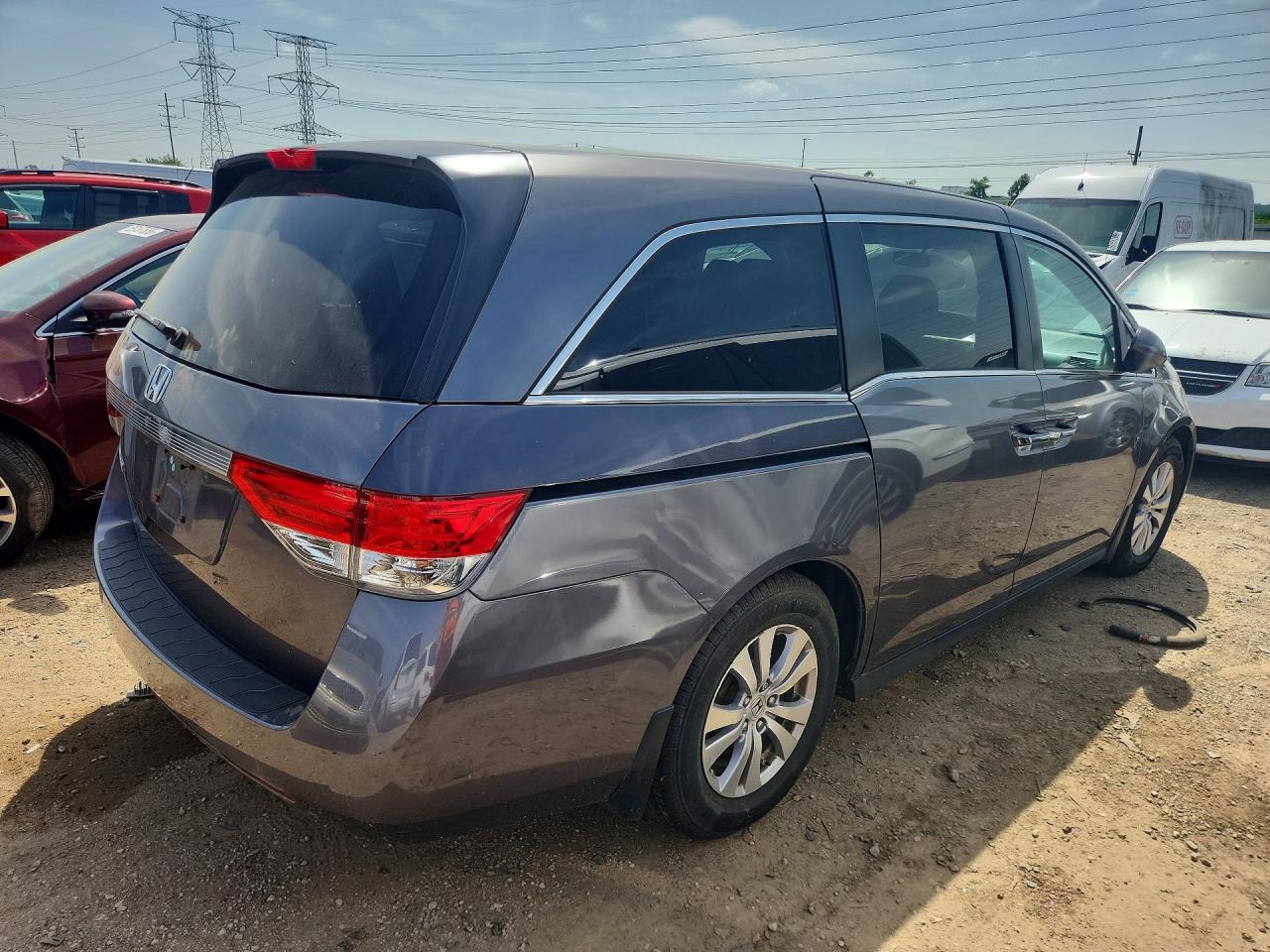 2014 Honda Odyssey Ex Gray vin: 5FNRL5H45EB007201