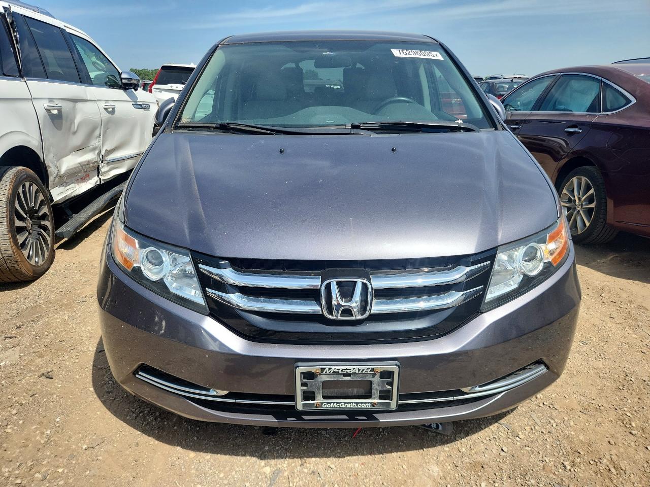 2014 Honda Odyssey Ex Gray vin: 5FNRL5H45EB007201