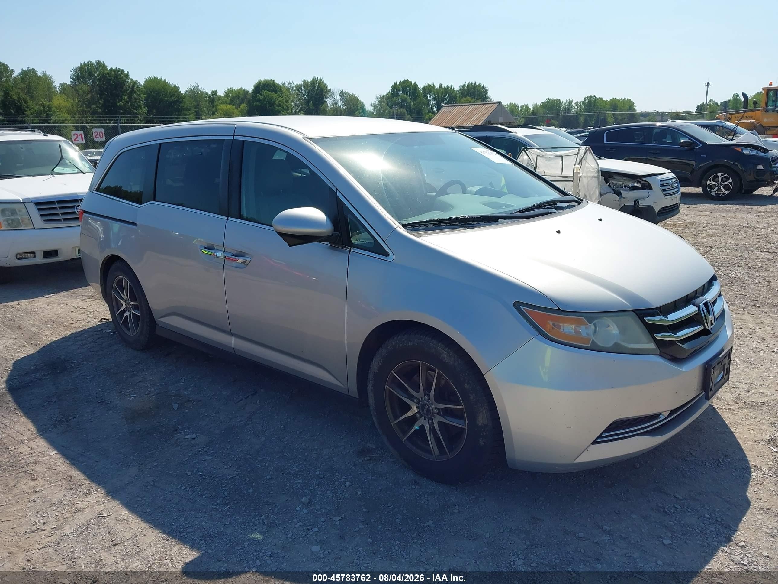 2014 Honda Odyssey Ex Silver vin: 5FNRL5H45EB007991
