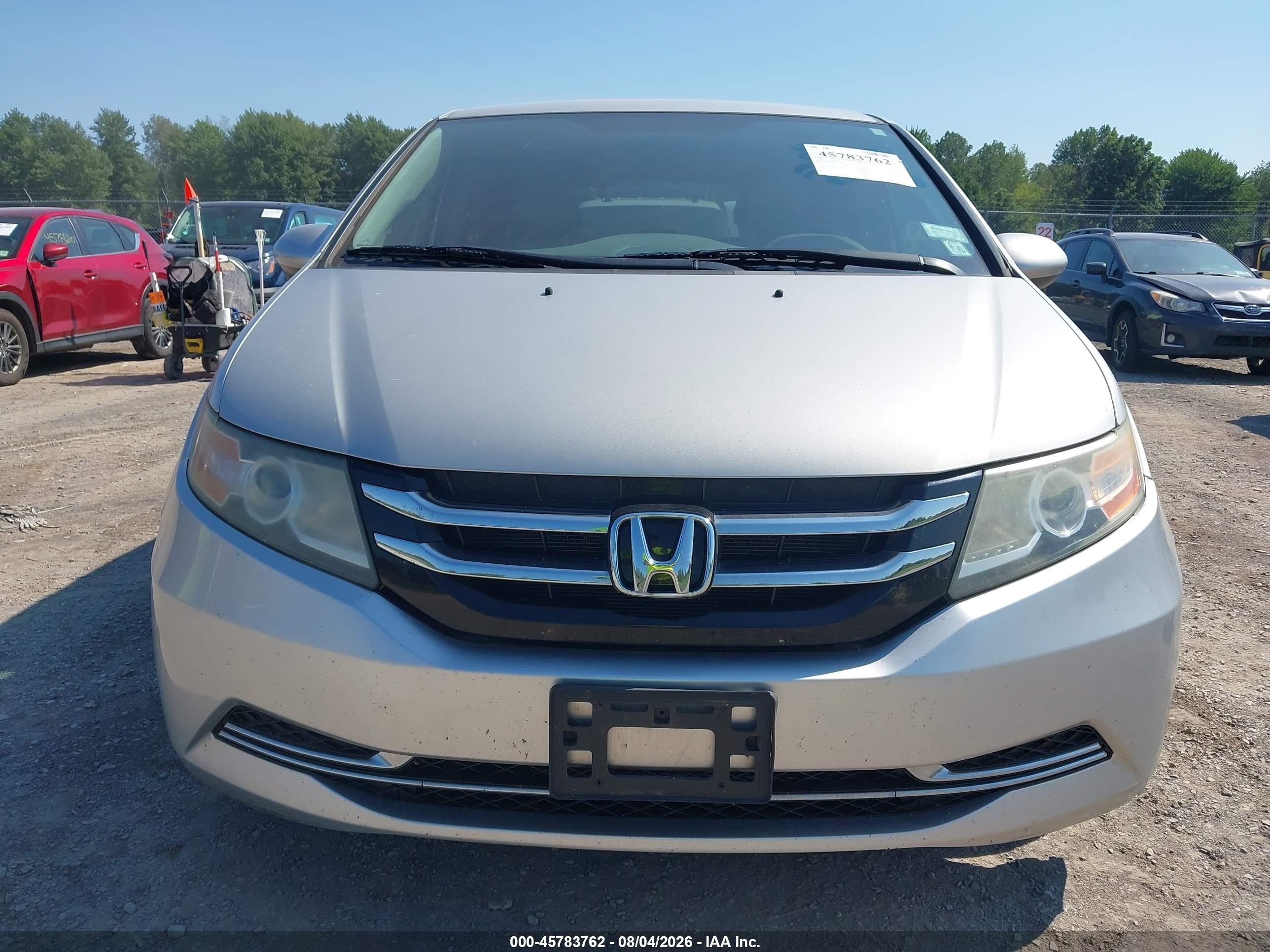 2014 Honda Odyssey Ex Silver vin: 5FNRL5H45EB007991