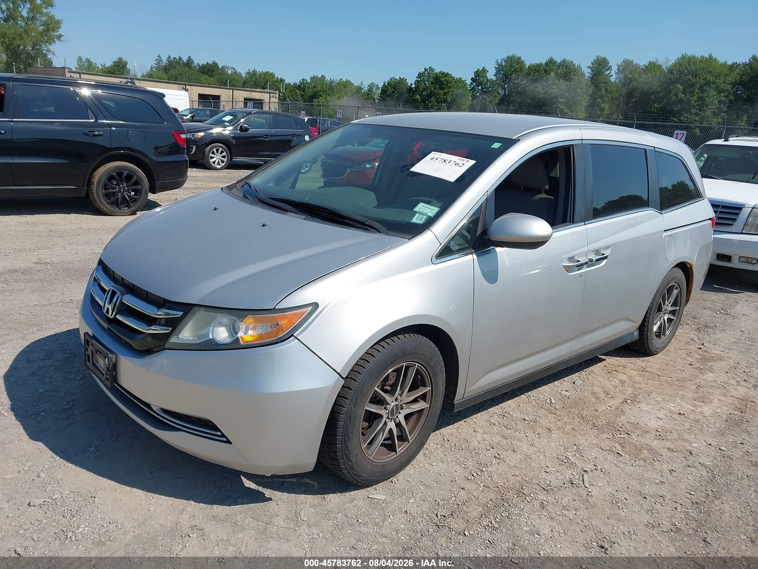 2014 Honda Odyssey Ex Silver vin: 5FNRL5H45EB007991