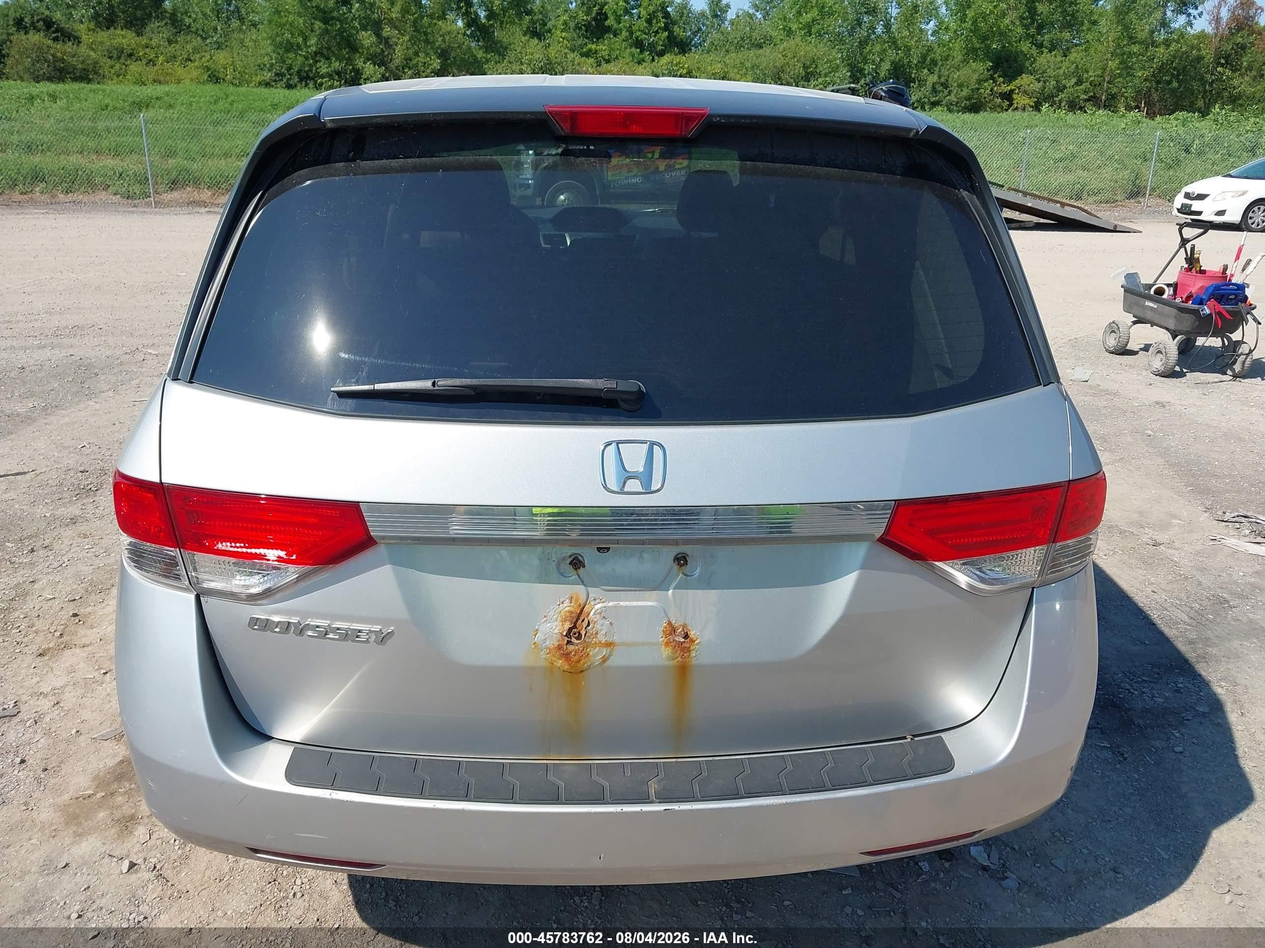 2014 Honda Odyssey Ex Silver vin: 5FNRL5H45EB007991