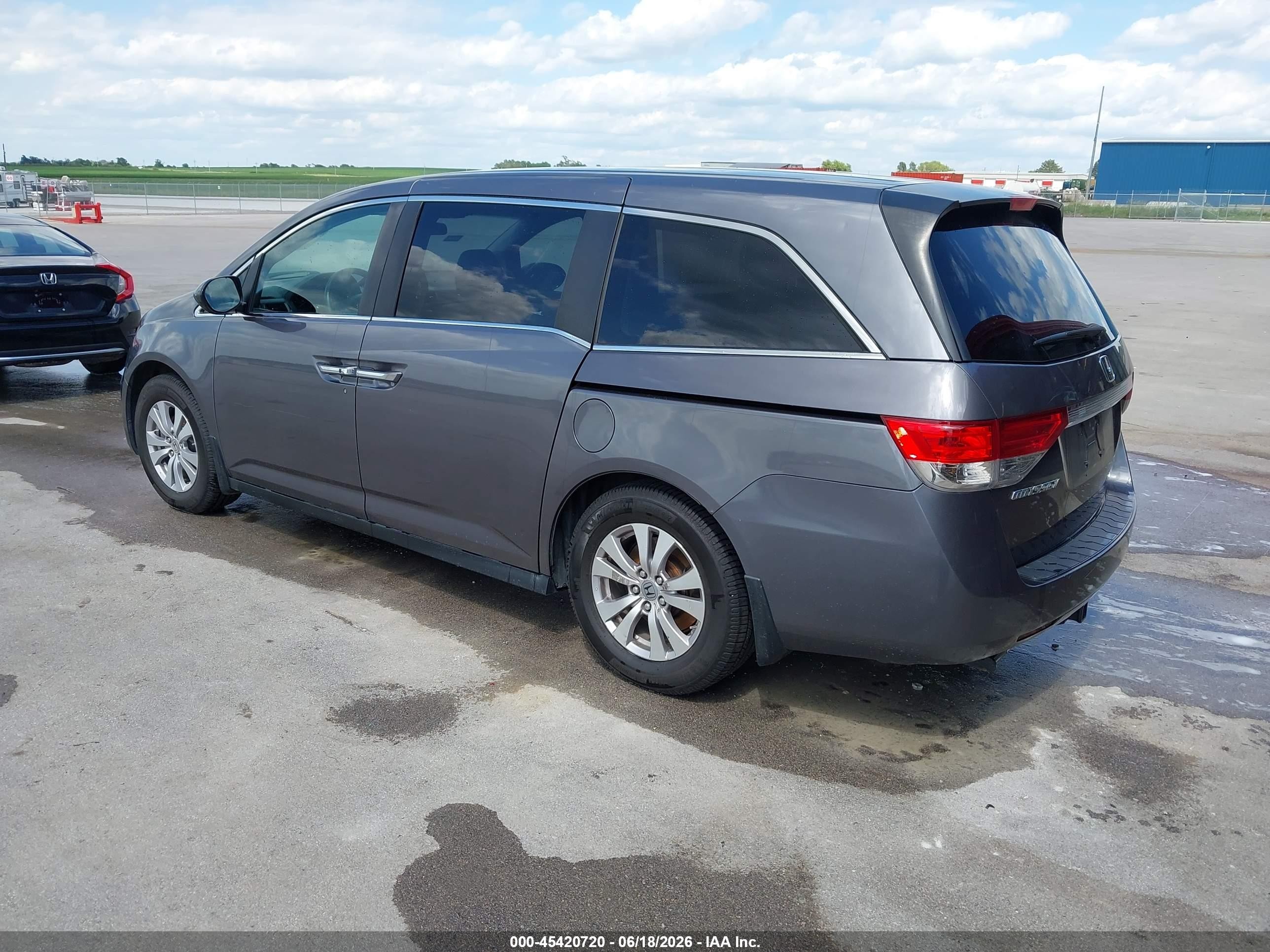 2014 Honda Odyssey Ex Gray vin: 5FNRL5H45EB010566